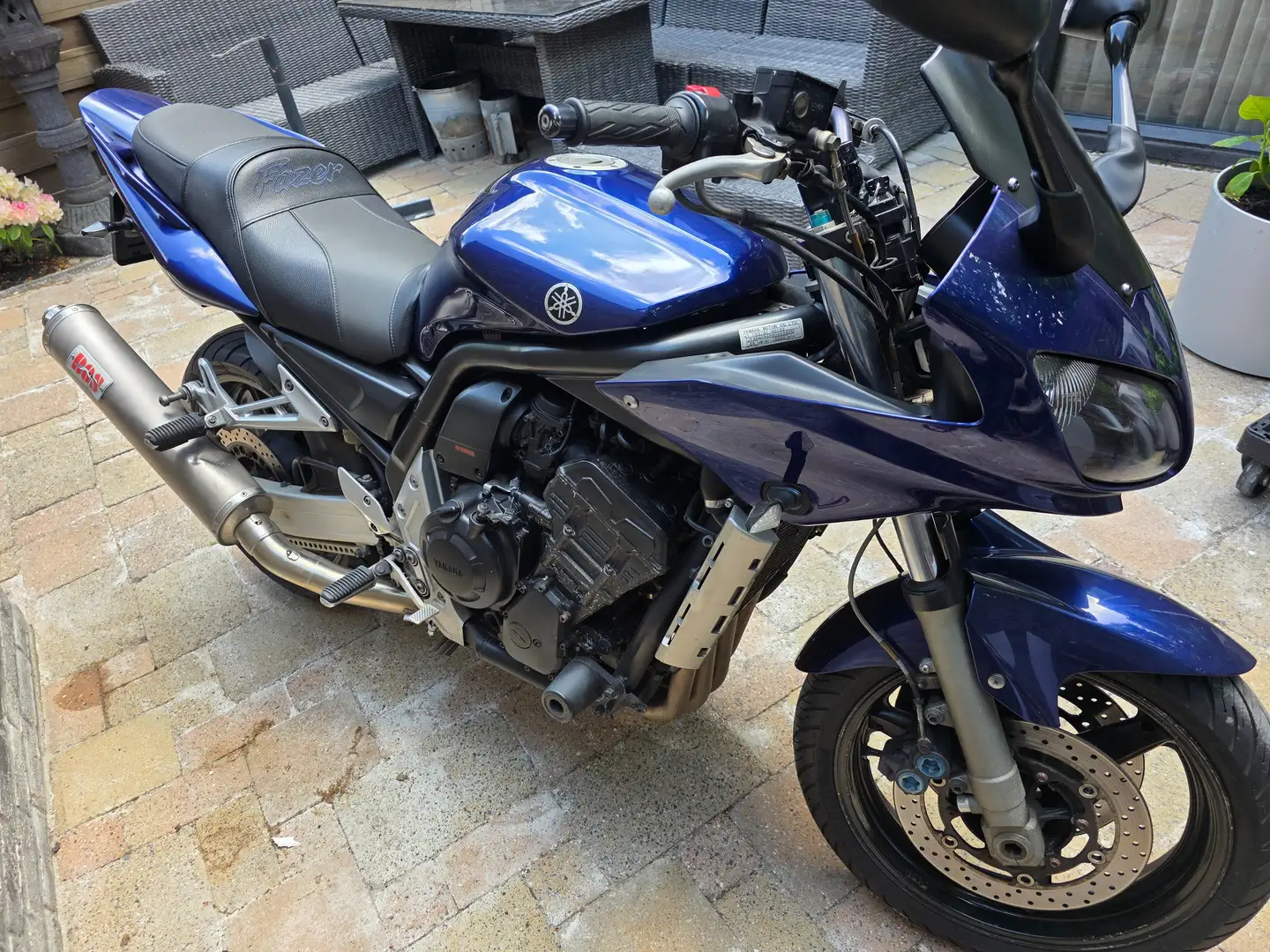 Yamaha FZR 1000 Bleu - 2