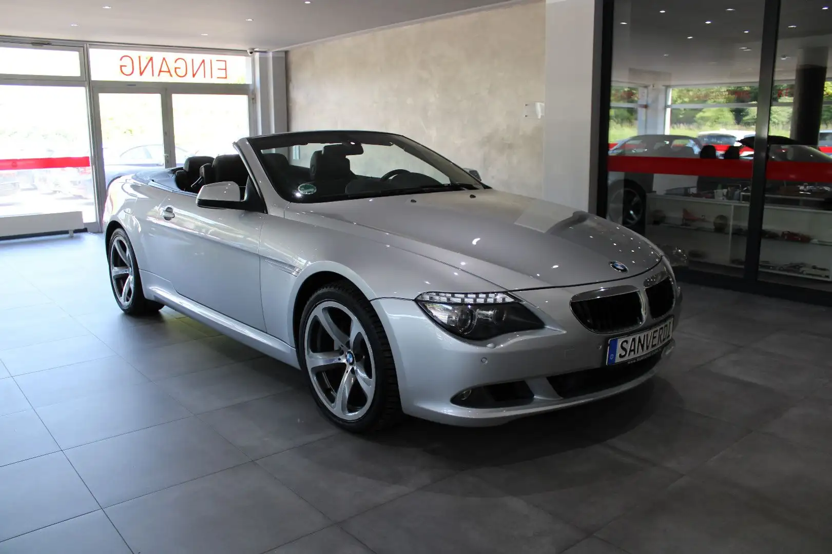 BMW 635 d Cabrio SPORTPAKET LEDER NAVI XENON ACC PDC Argent - 2