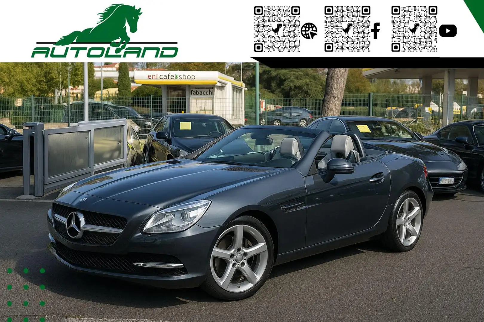 Mercedes-Benz SLK 200 Sport 7 G-Tronik Pelle Bianca Grau - 1
