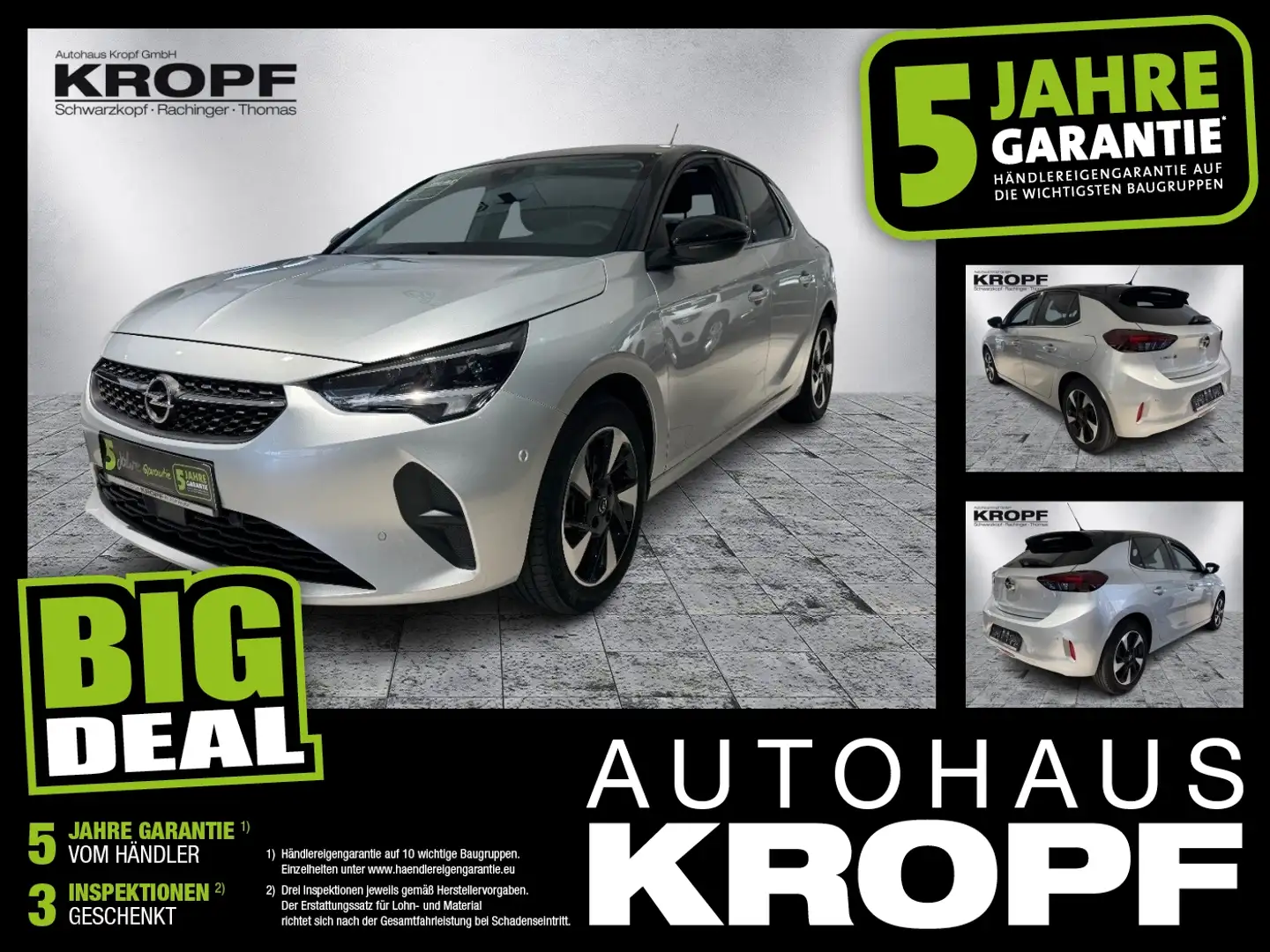 Opel Corsa F e Elegance Fin. ab 2,99% LED+SHZ+Kam.+LM Grau - 1