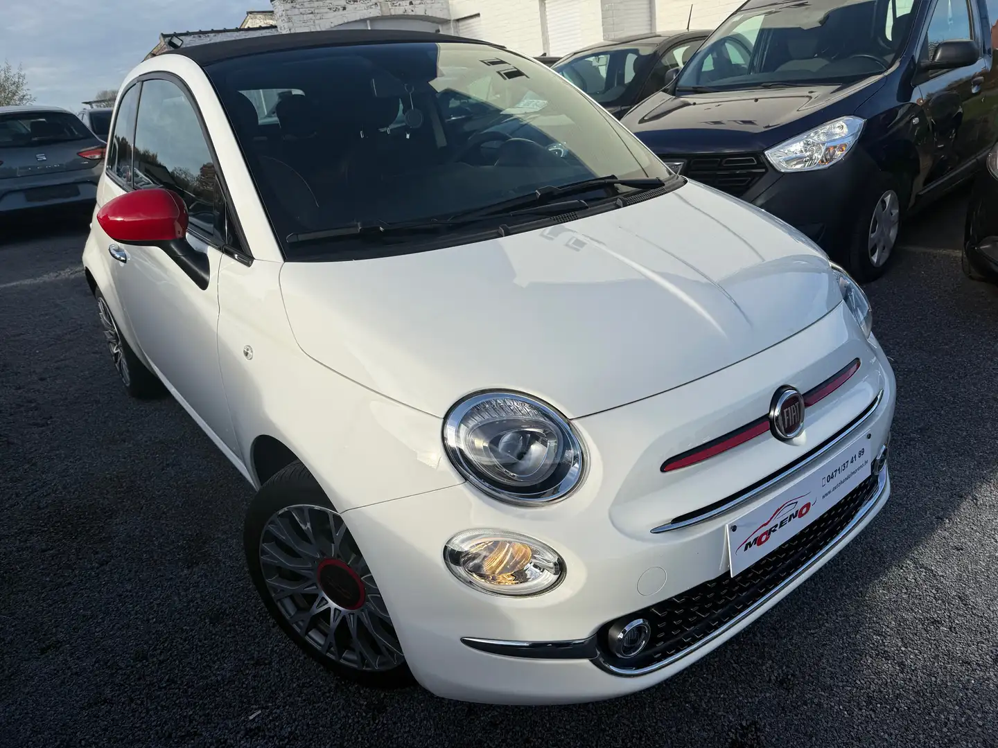 Fiat 500C 500 C 1.0 GSE Hybrid RED 12 Maanden waarborg Weiß - 1