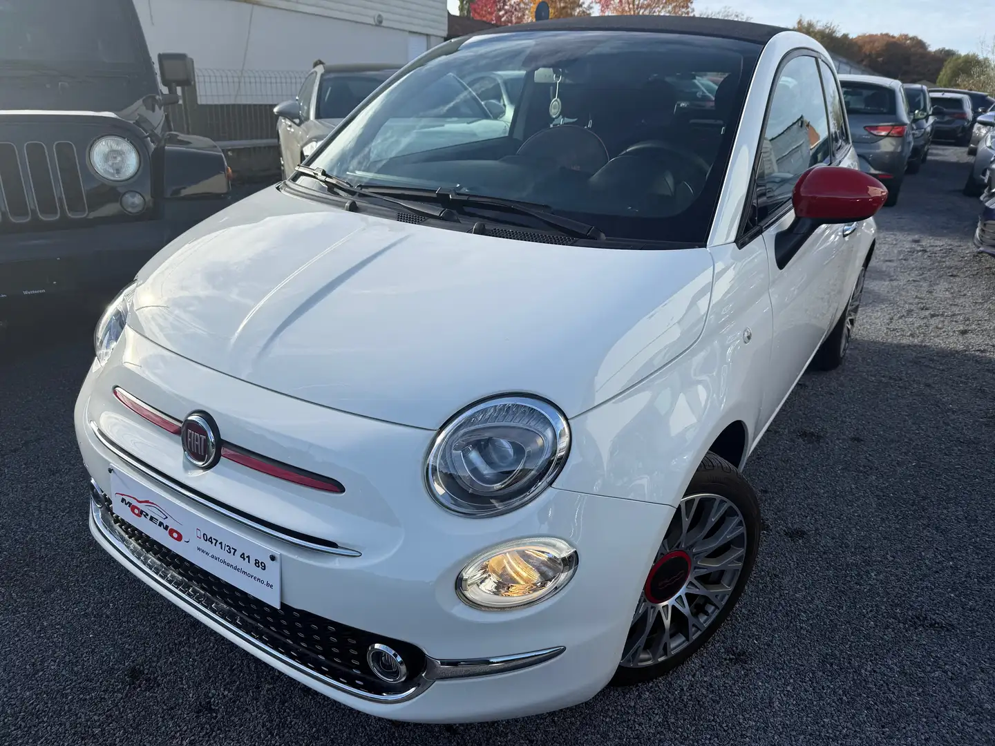 Fiat 500C 500 C 1.0 GSE Hybrid RED 12 Maanden waarborg Weiß - 2