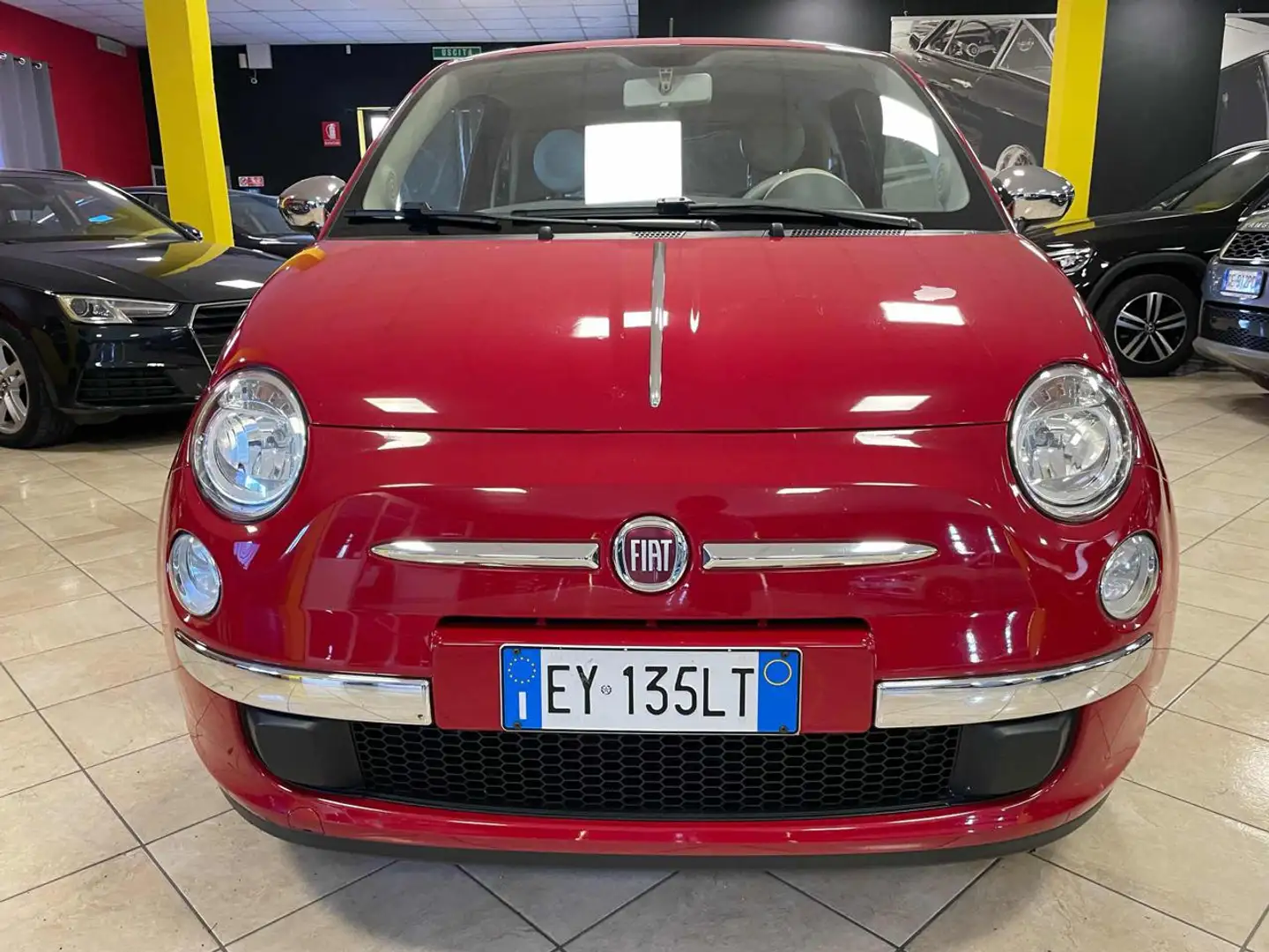 Fiat 500 1.2 Lounge*ok per neo patentati/unico proprietar* Rosso - 2
