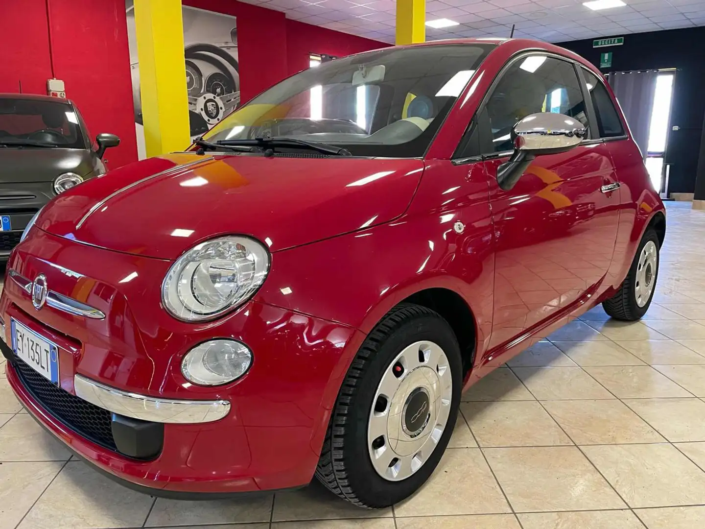 Fiat 500 1.2 Lounge*ok per neo patentati/unico proprietar* Rosso - 1