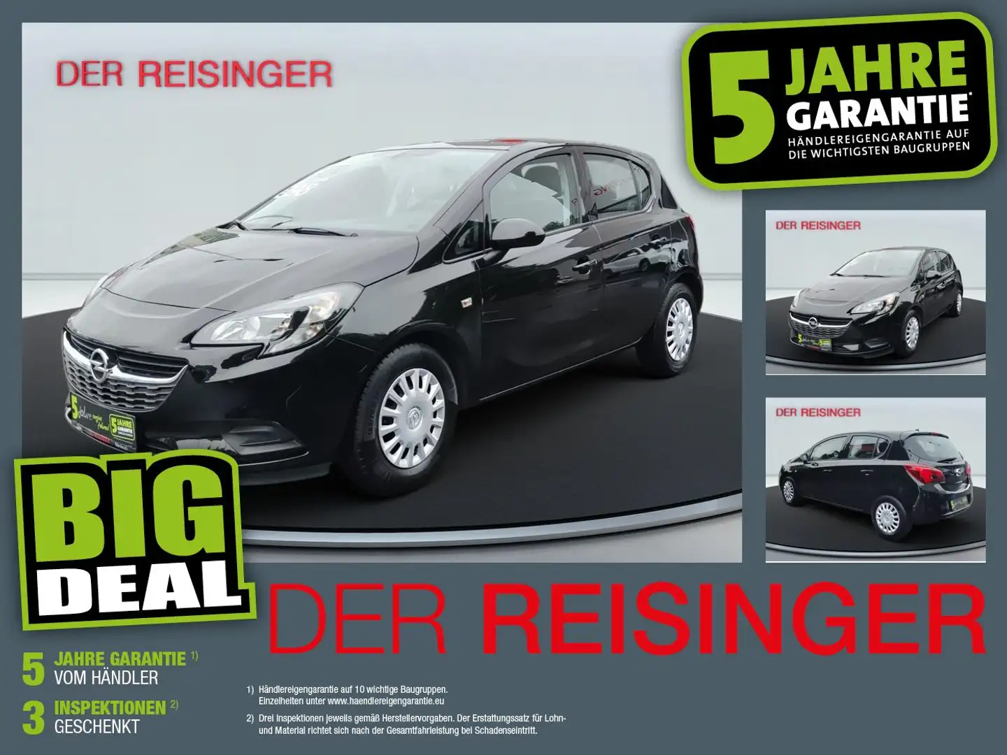 Opel Corsa Edition 75PS Schwarz - 1
