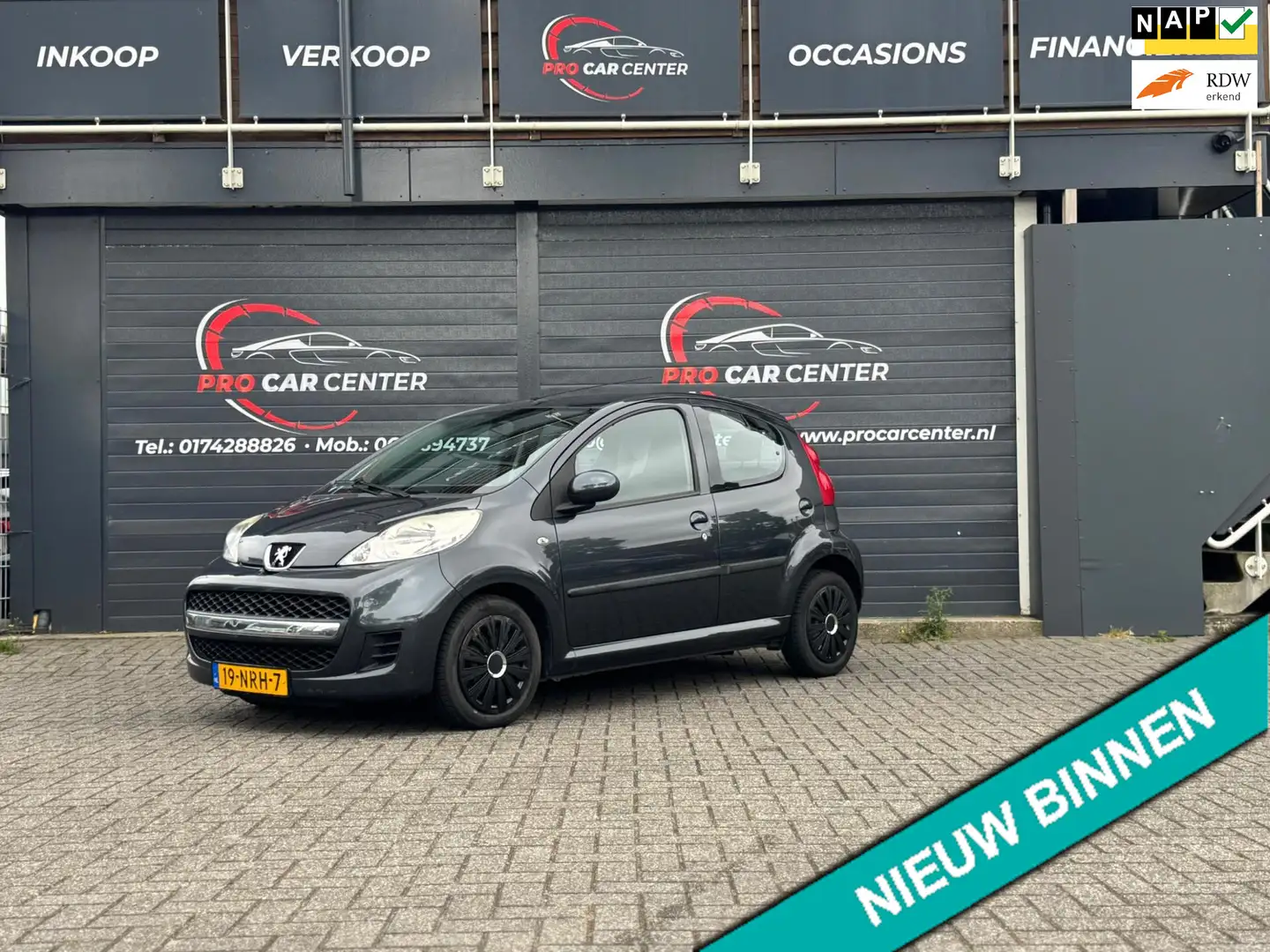 Peugeot 107 1.0-12V XS AIRCO|EL.RAMEN|NAP Gris - 1