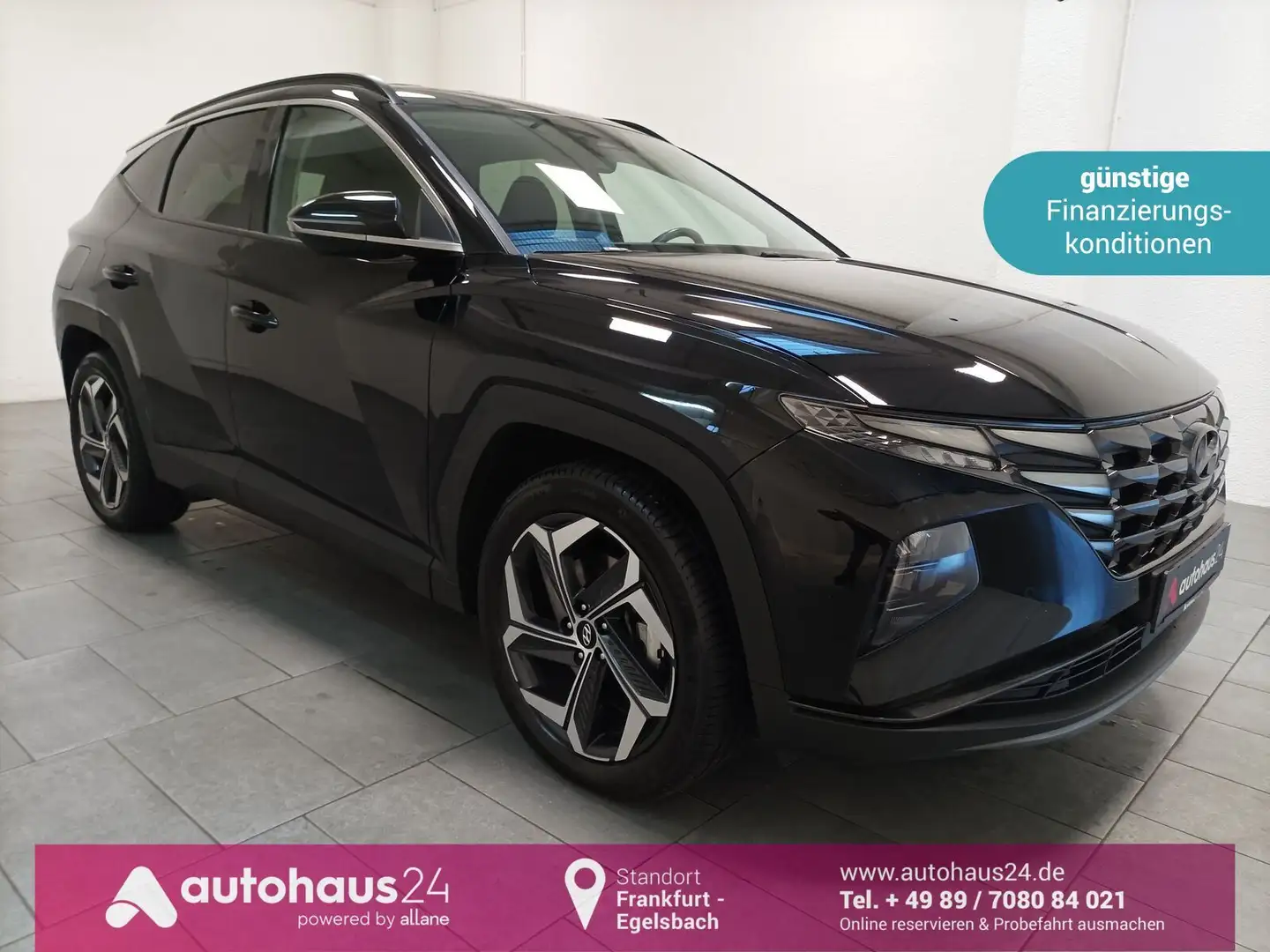 Hyundai TUCSON 1.6 T-GDI Trend 4WD|Navi|Lenkrhzg.|CAM Schwarz - 1