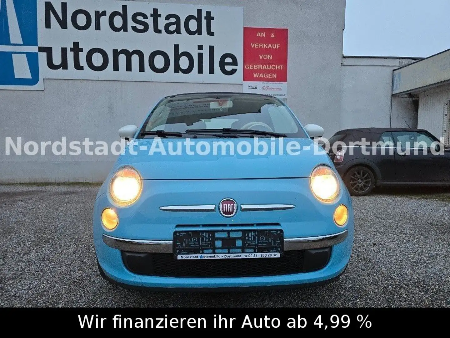 Fiat 500C 1.2 8V Sole C**Klima**Servo**ZV**1.Hand** Blau - 2