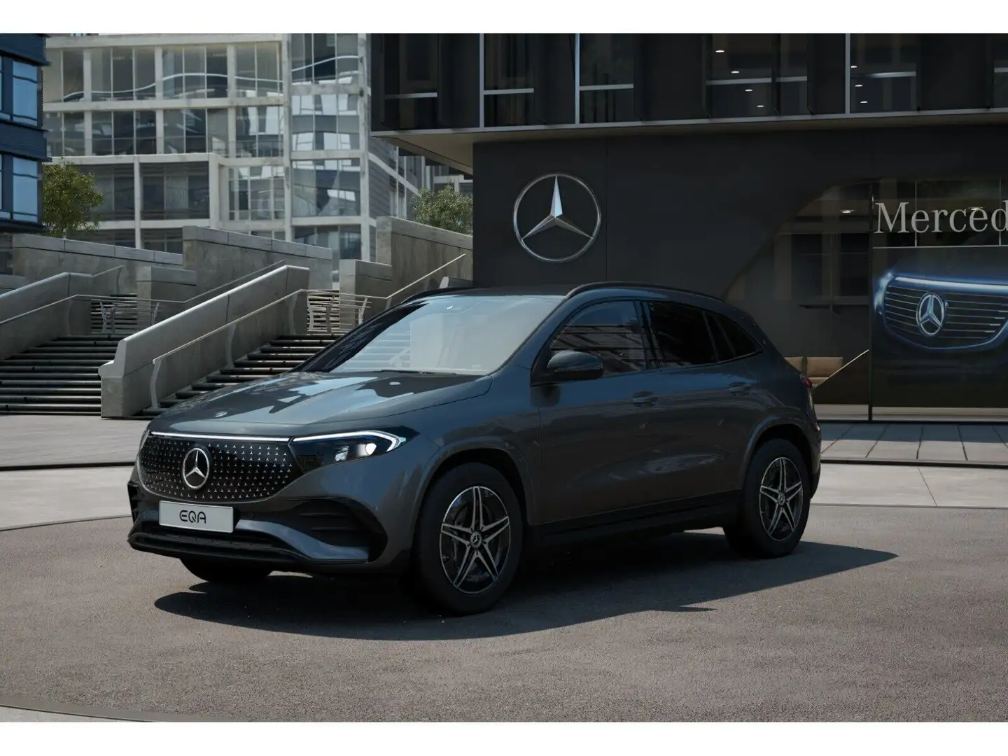 Mercedes-Benz EQA 300 4M AMG+MBUX+Night+Ambiente+Totwinkel+AHK Gris - 2