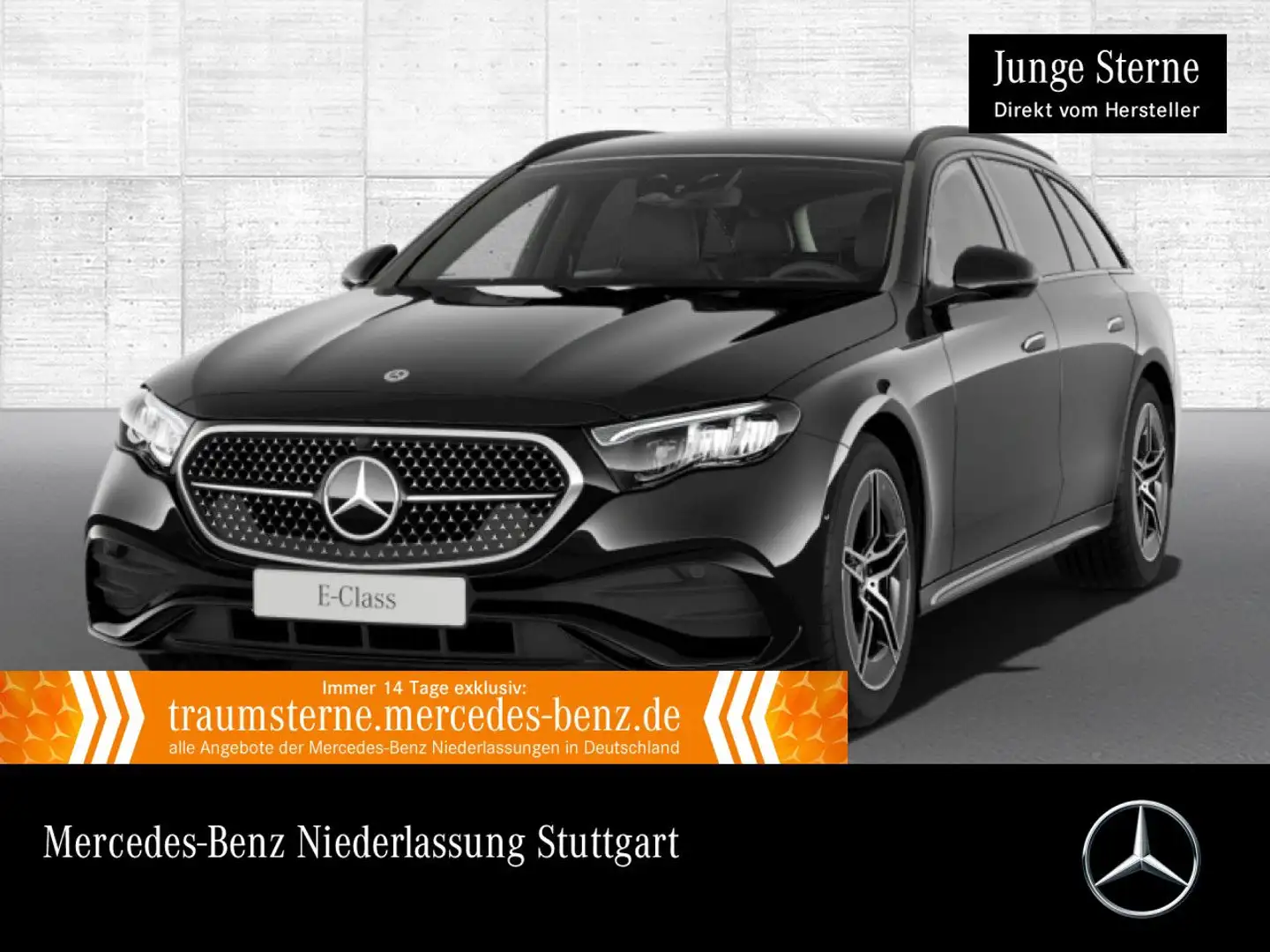 Mercedes-Benz E 220 d T AMG Fahrass Distr. LED Night Kamera PTS Schwarz - 1