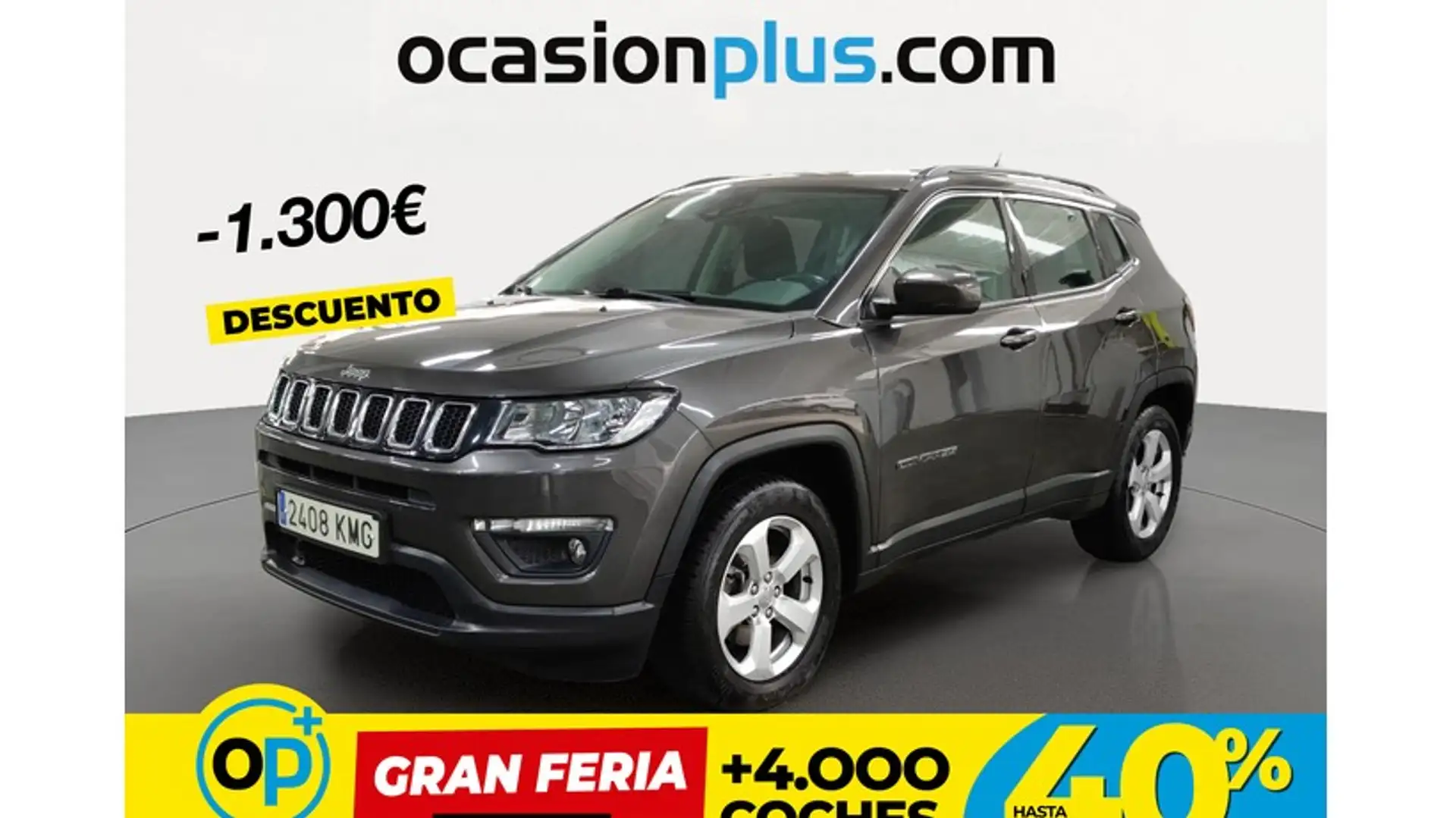 Jeep Compass 1.6 Mjt Longitude 4x2 Gris - 1