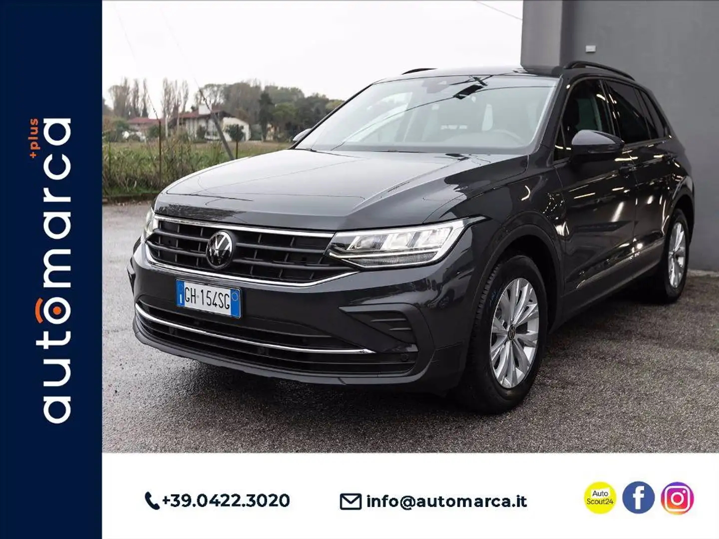 Volkswagen Tiguan 2.0 tdi Life 122cv Gris - 1