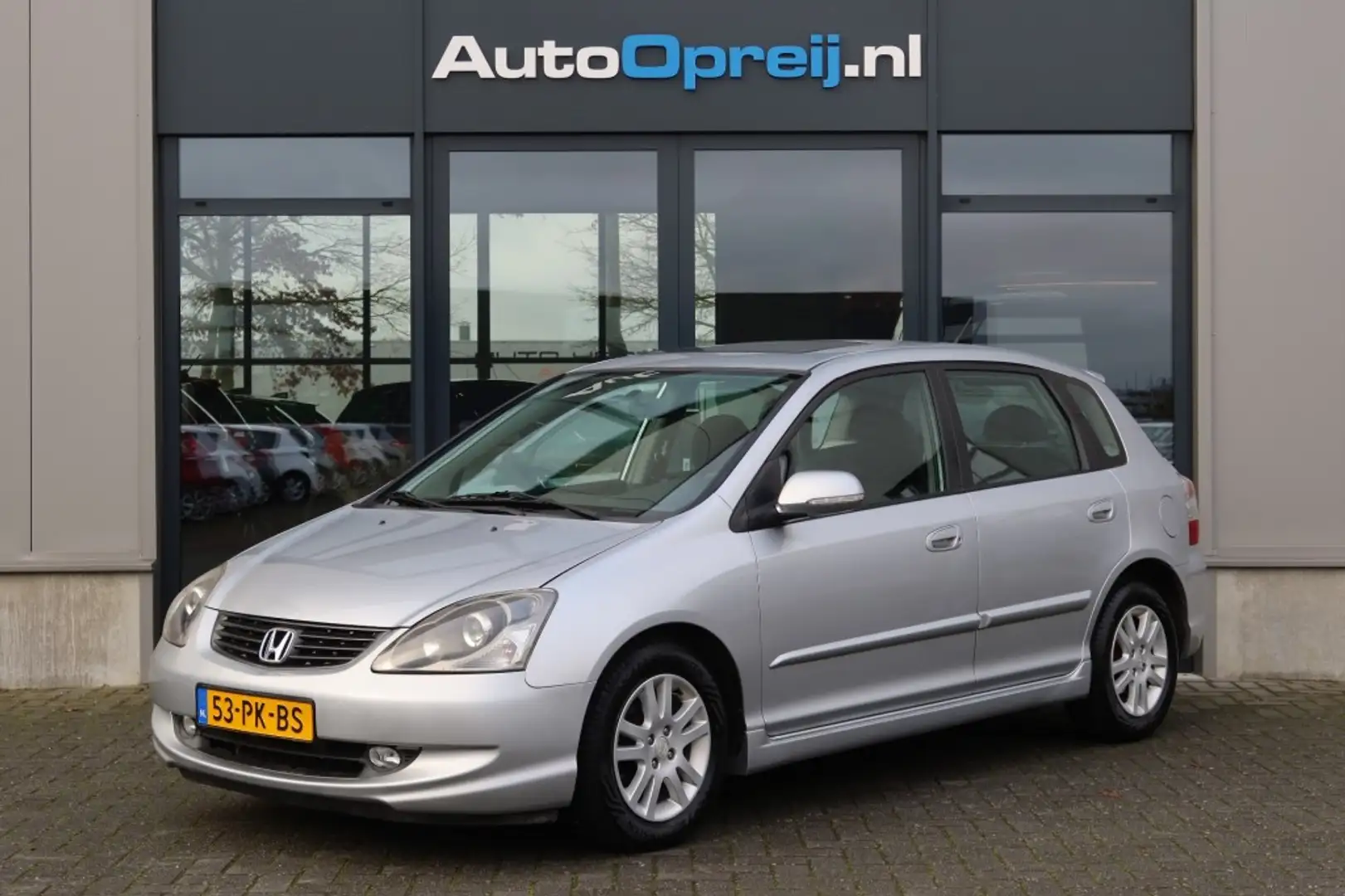 Honda Civic 1.6i ES AUTOMAAT 5drs. Airco, schuif/kantel dak Grijs - 1