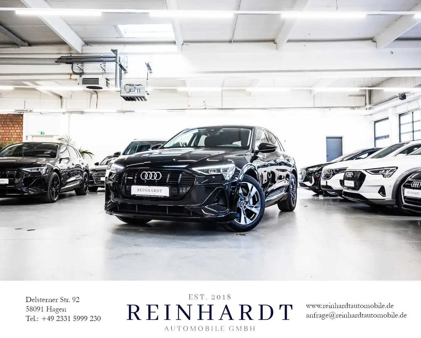 Audi e-tron 50 S LINE ALL-BLACK ACC/SIDE/KAM./SHZ/VC Schwarz - 1