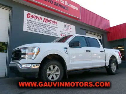 White 2022 Ford F-150 Pickup Truck Four-Wheel Drive Automatic