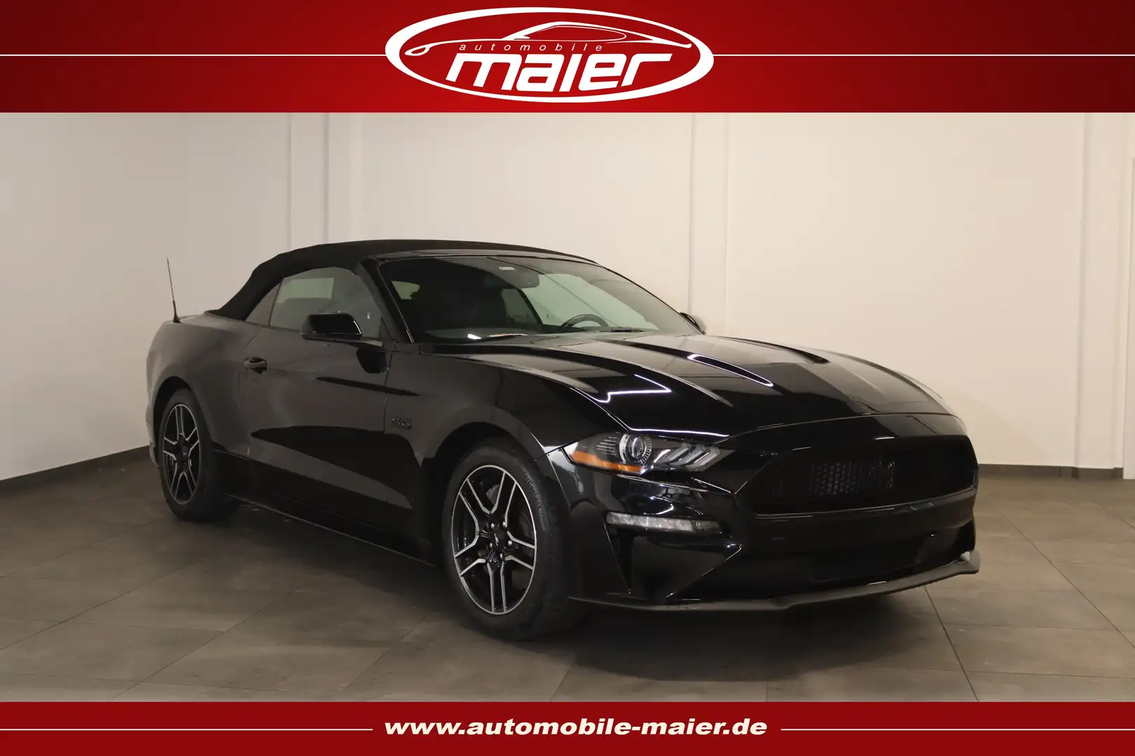 Ford Mustang 5.0 Cabrio Aut.-Navi-Kamera-LED-KESSY- Schwarz - 1