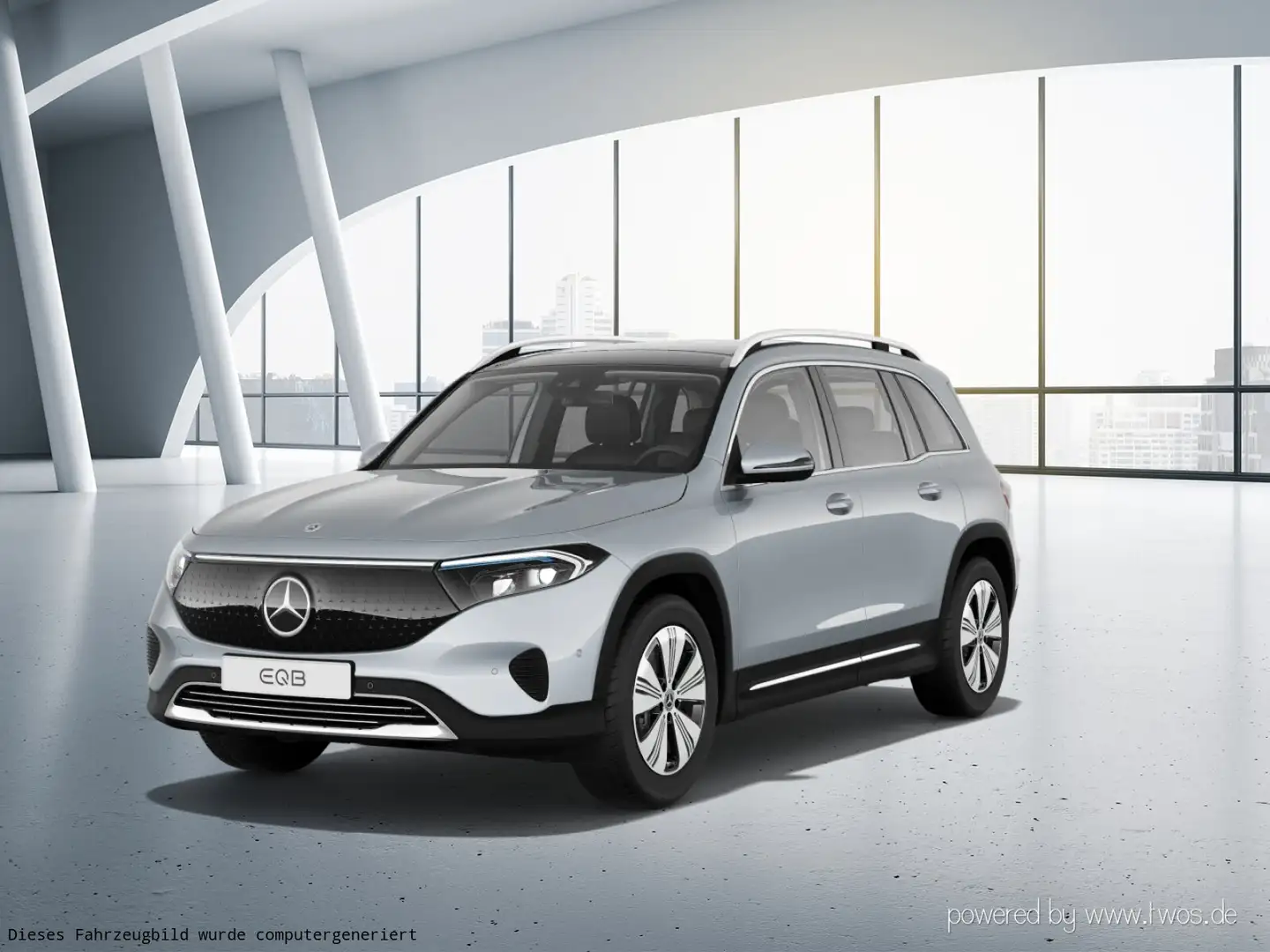 Mercedes-Benz EQB 350 EQB 350 4M Progr Adv PanoD AHK Winterp Spiegelp Argent - 2