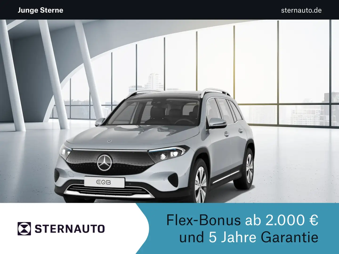 Mercedes-Benz EQB 350 EQB 350 4M Progr Adv PanoD AHK Winterp Spiegelp Silber - 1