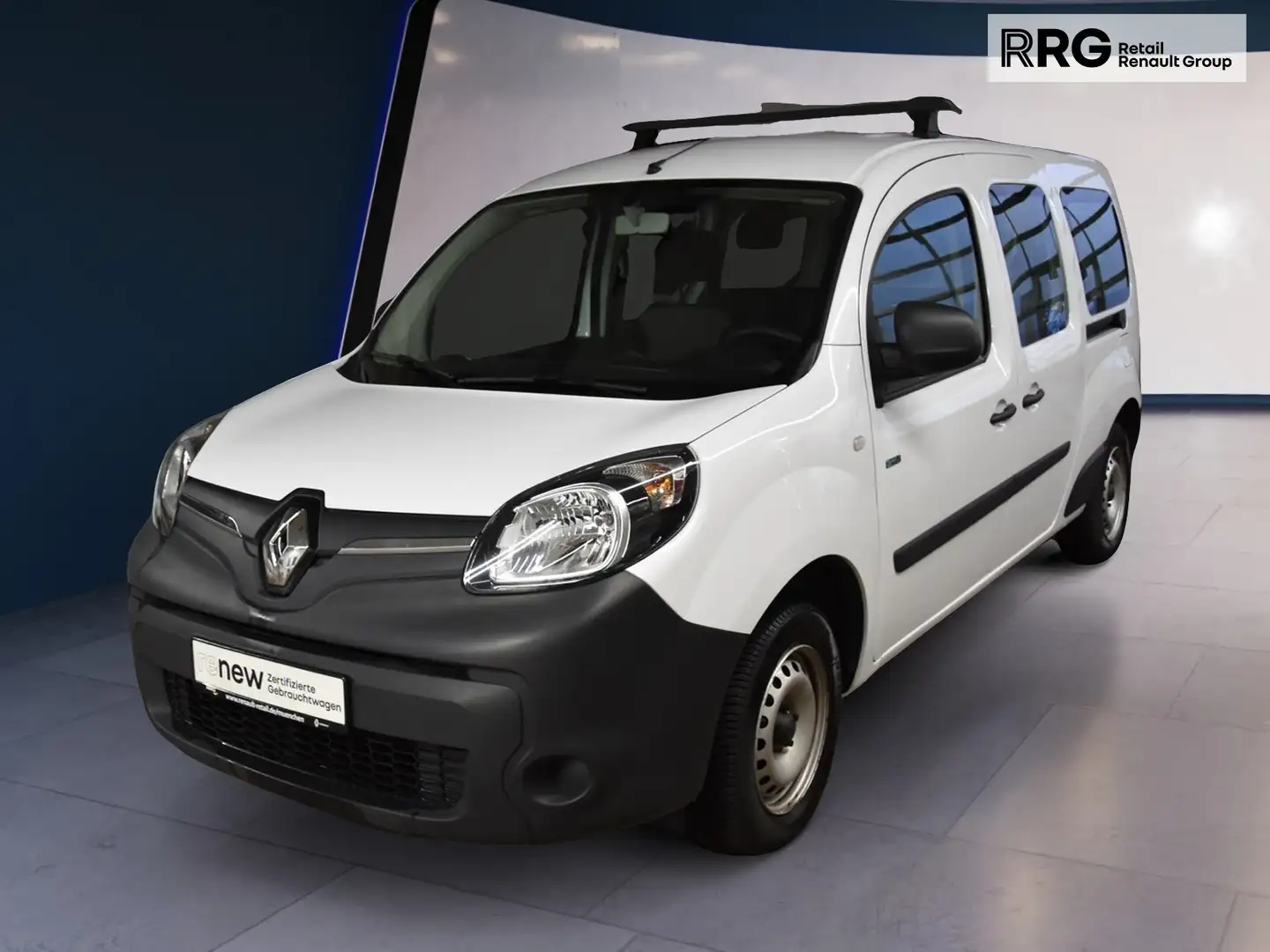 Renault Kangoo Z.E. 33 Maxi 5-Sitzer (Miet-Batterie) Navi, Klima, Einp Weiß - 1