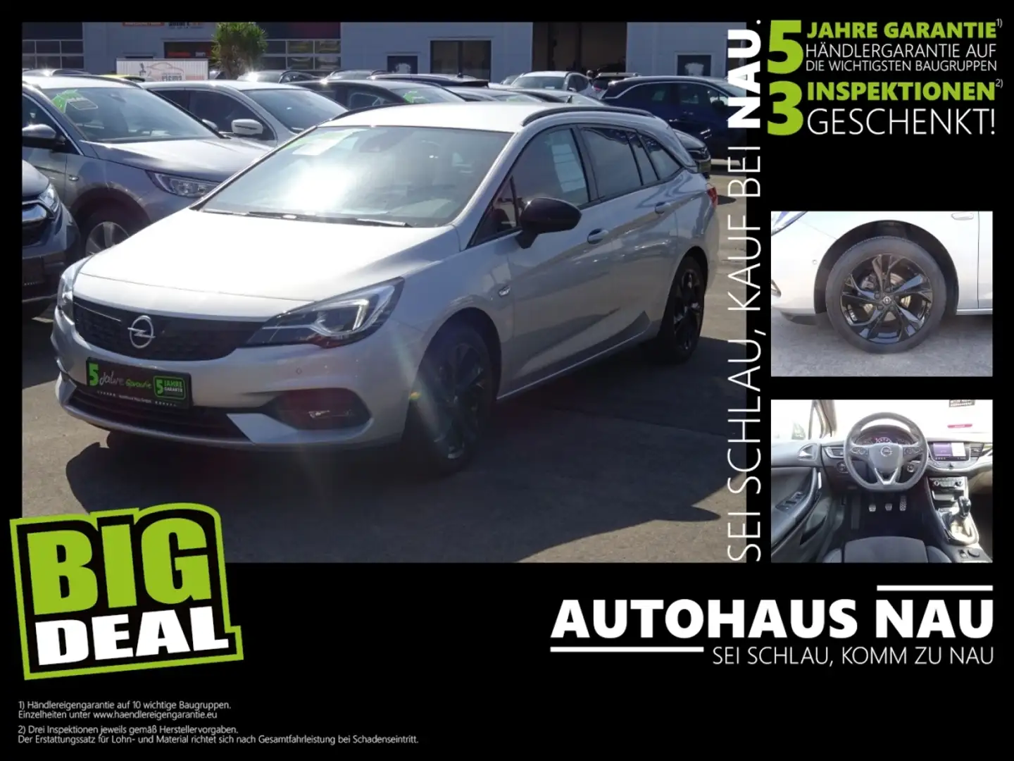 Opel Astra 1.2 ST Ultimate Inspektionspaket BigDeal! Argento - 1