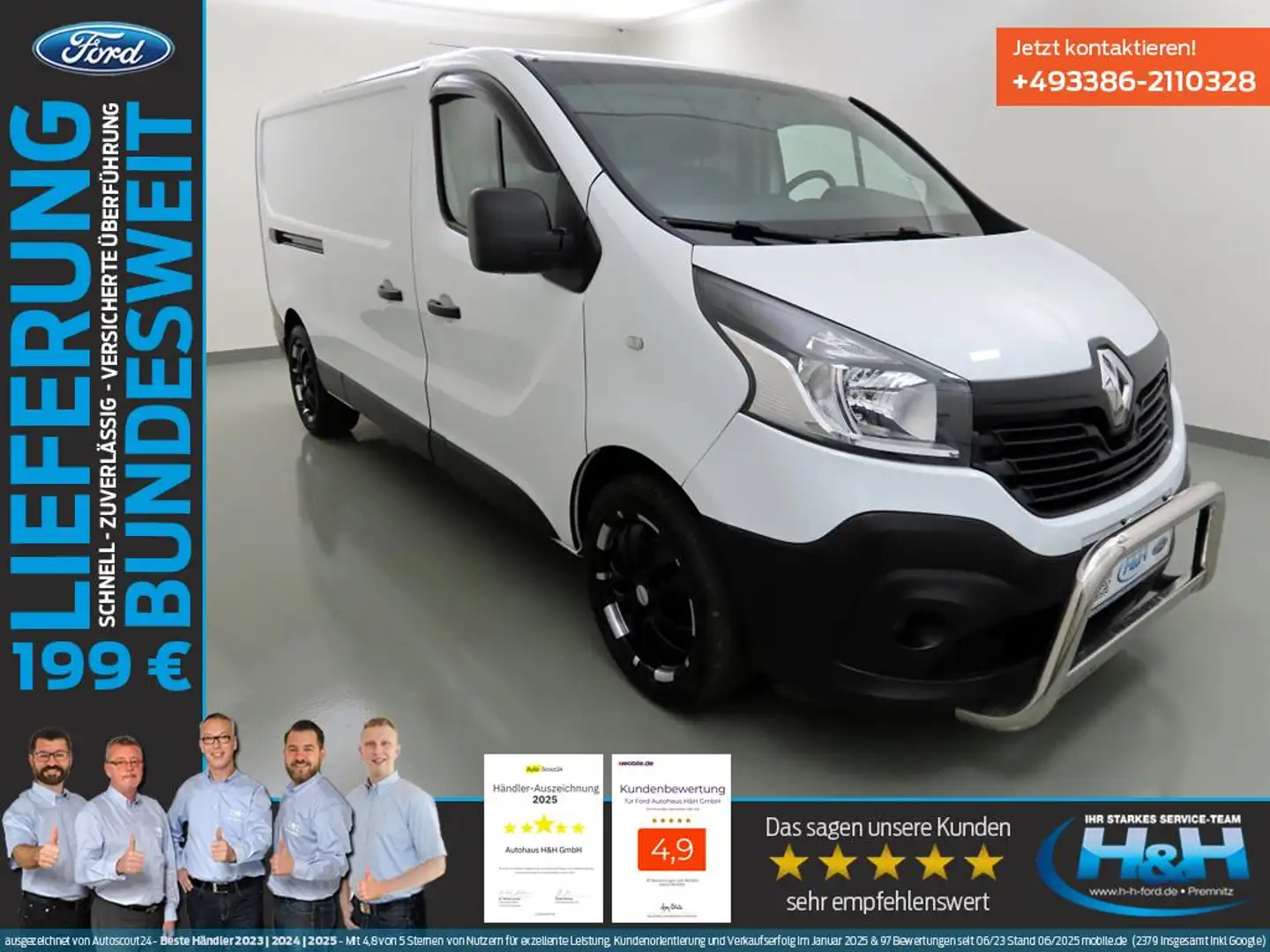 Renault Trafic 1.6 dCi 290 L2H1 Komfort AHK+Keyless Blanc - 1
