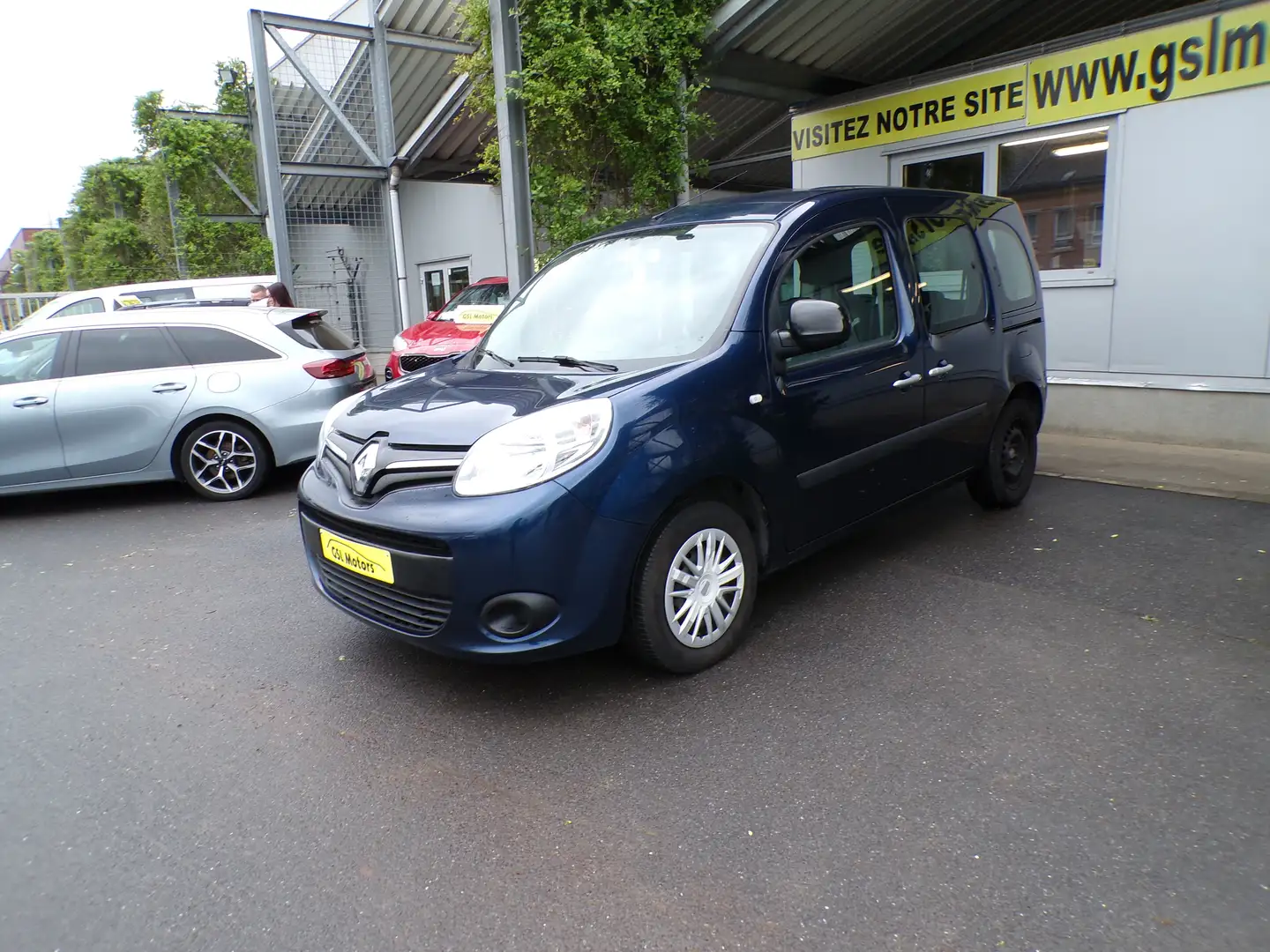 Renault Kangoo 1.2TCe 115cv bleu 07/16 Airco Bluetooth CD USB Bleu - 1