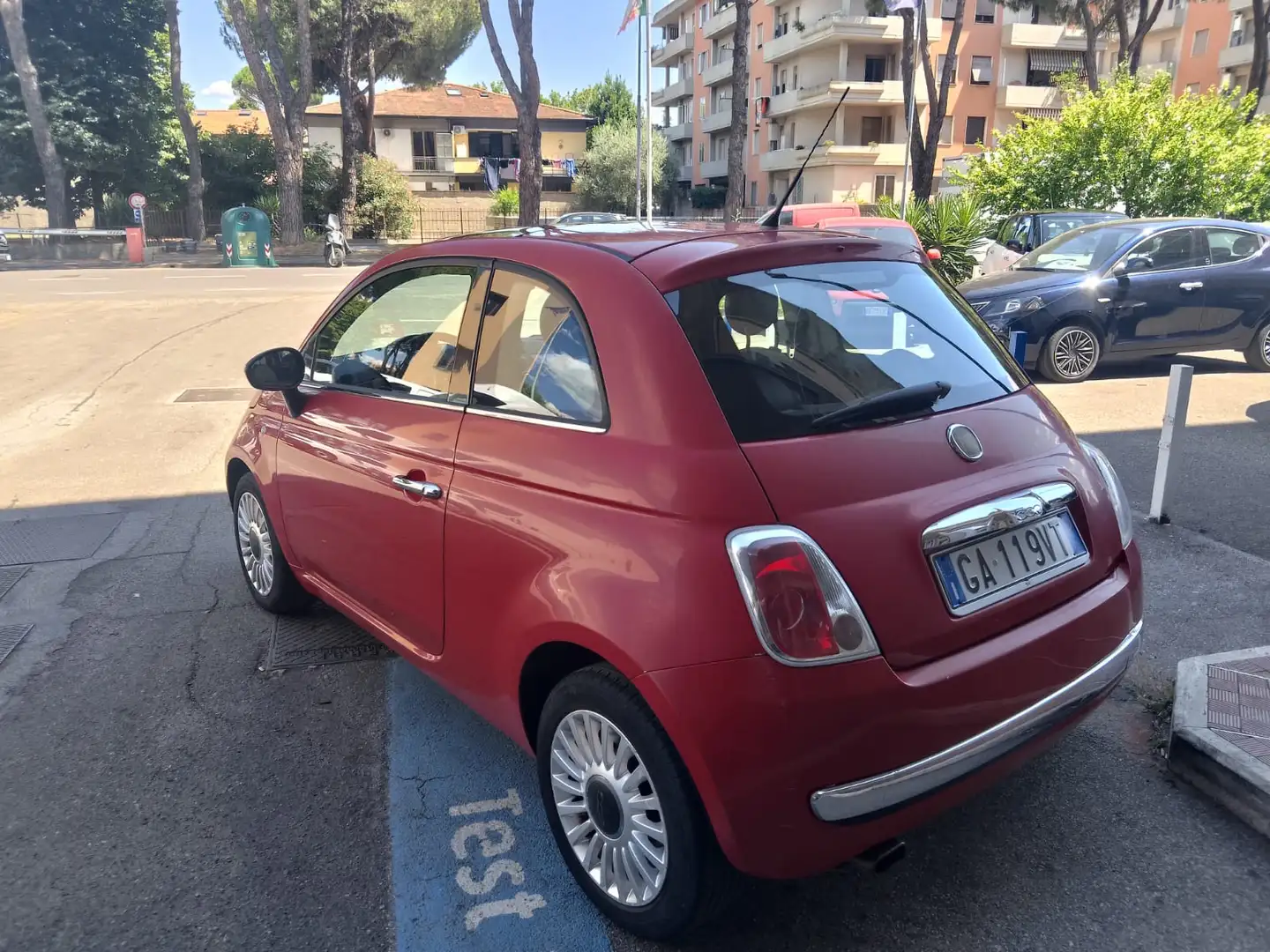 Fiat 500 500 III 1.2 Lounge 69cv Rosso - 2