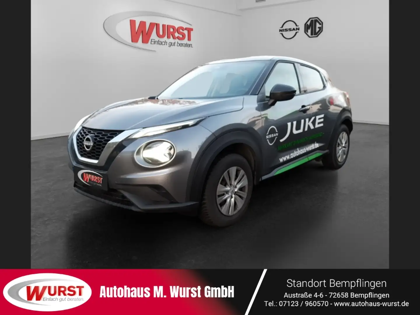 Nissan Juke 1.0 DIG-T114 PS N-Style Klimaanl. Tempomat Voll-LE Grigio - 1