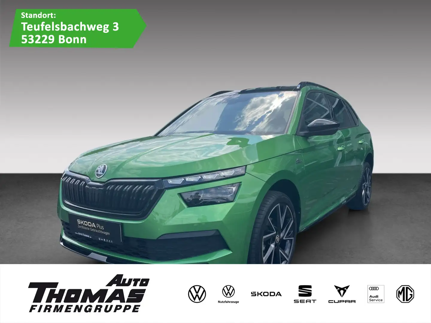 Skoda Kamiq Monte Carlo 1.5 TSI DSG LED AHK NAVI Grün - 1