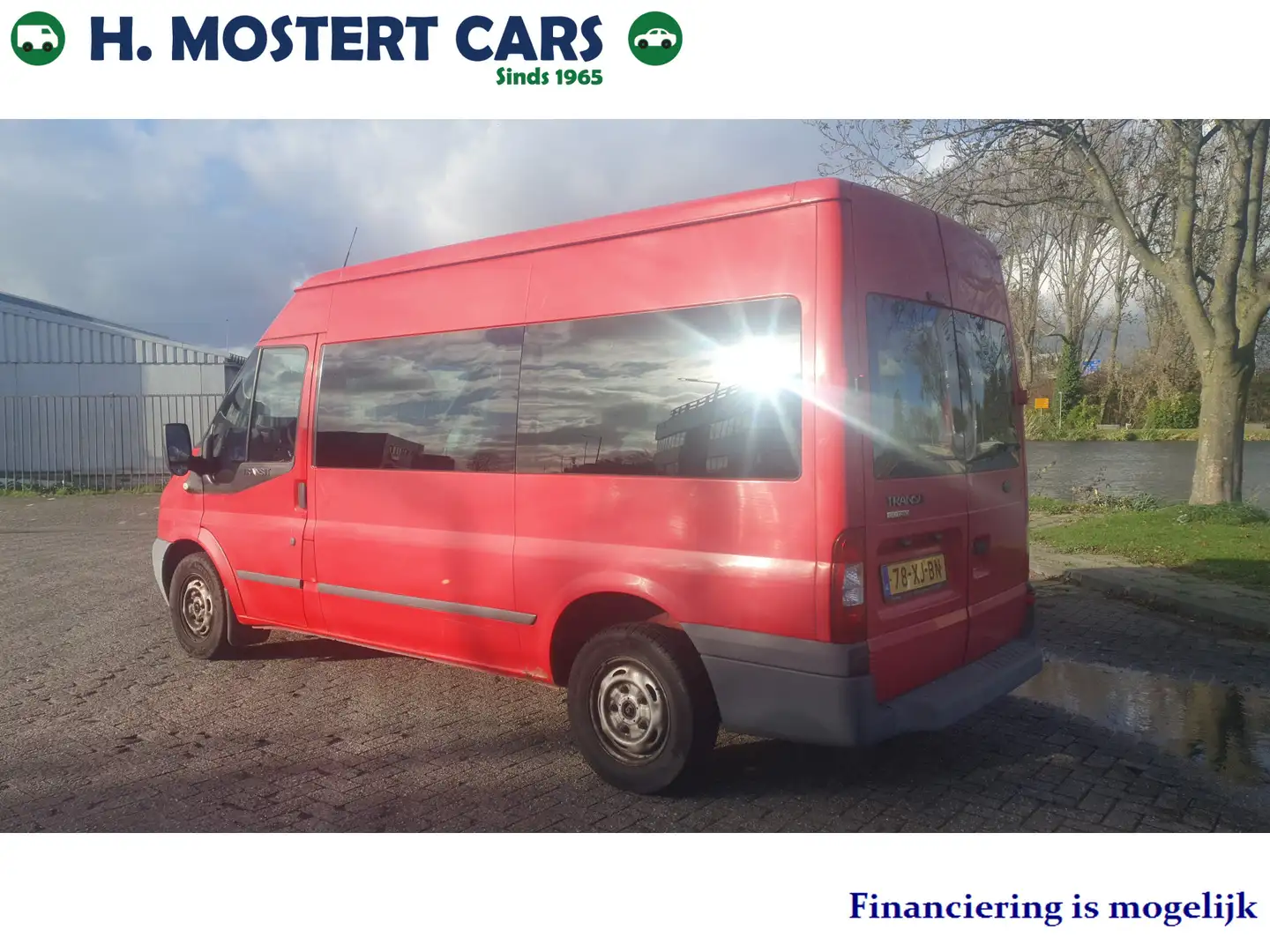 Ford Transit Kombi 280M 2.2 TDCI HD PERSONEN BUS 9 Persoons * N Rood - 2