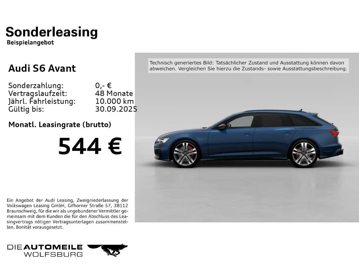 Audi S6 3.0 TDI quattro tiptronic HeadUp/Luft/M Blauw - 2