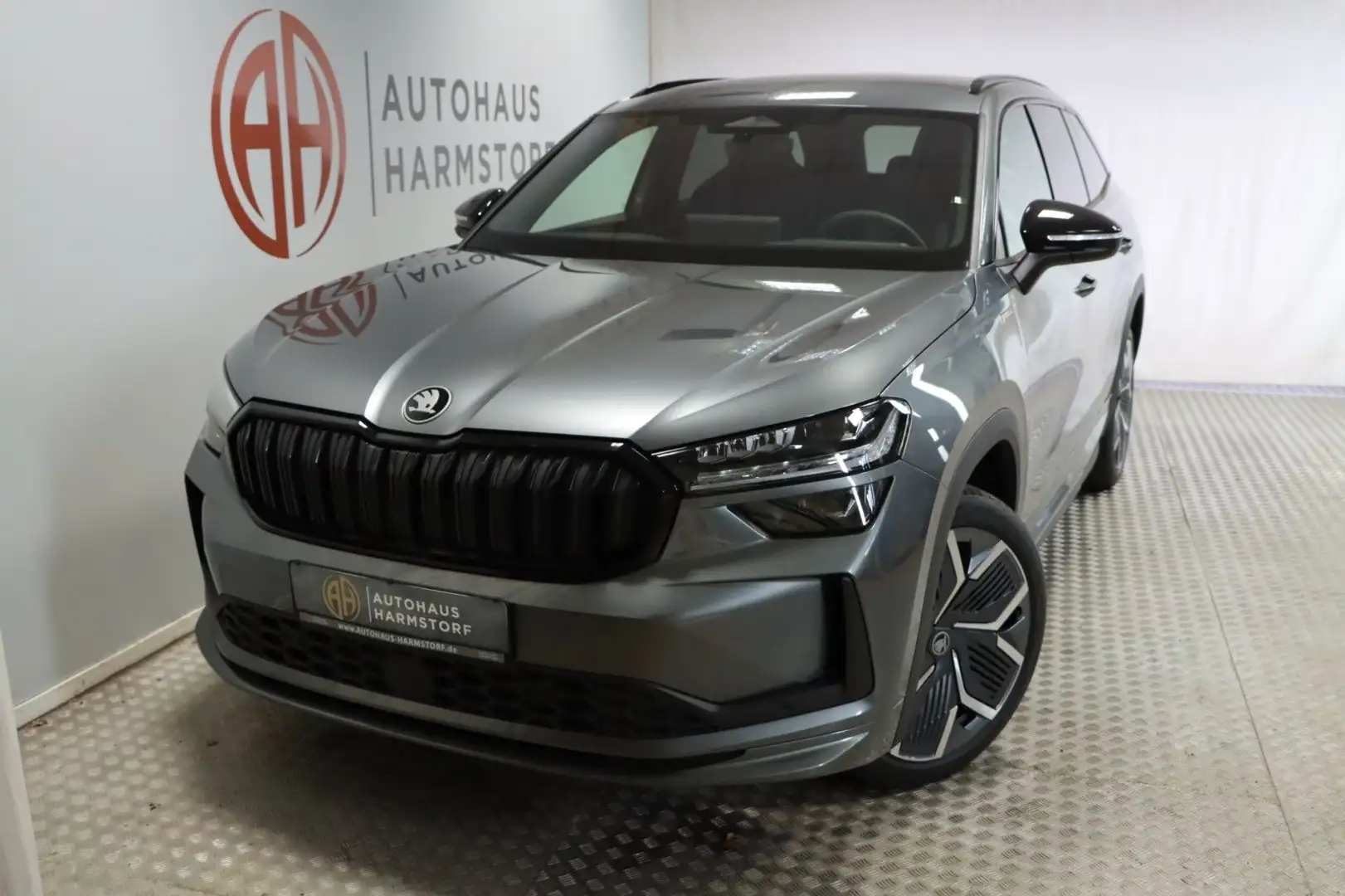 Skoda Kodiaq 2.0 TDI 4x4 Sportline 20 Zoll AHK DCC Grijs - 1