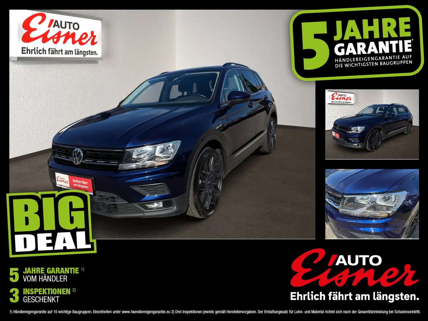 Volkswagen Tiguan Comfortline TDI SCR AHK Fernlichtass. Blau - 1