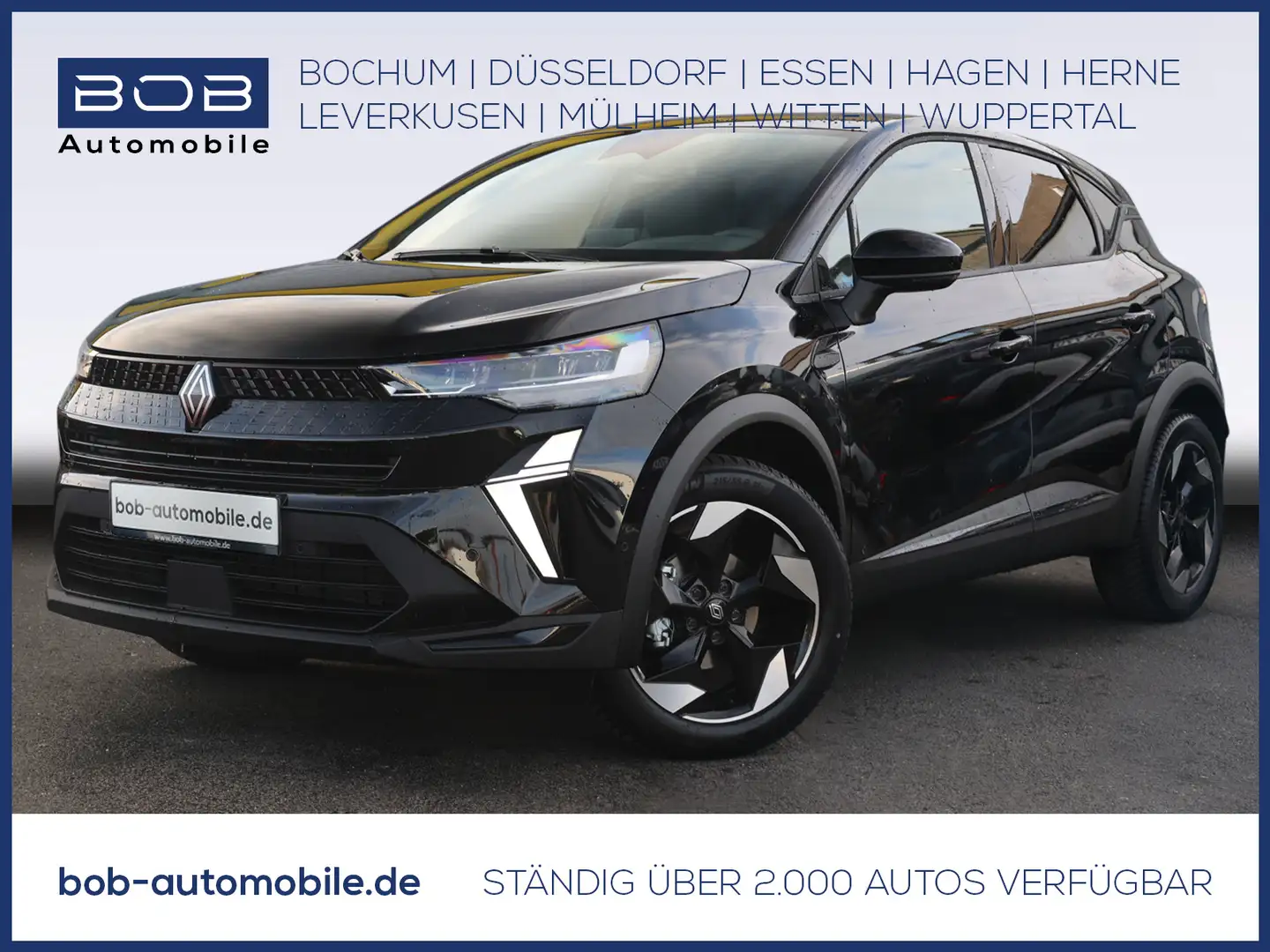 Renault Captur Techno Mild Hybrid 160 EDC Winter-P Nav-P Zwart - 1