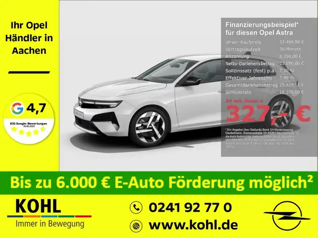 Opel Astra Electric GS 156PS Allwetter PDCv+h LED SHZ Rückfah