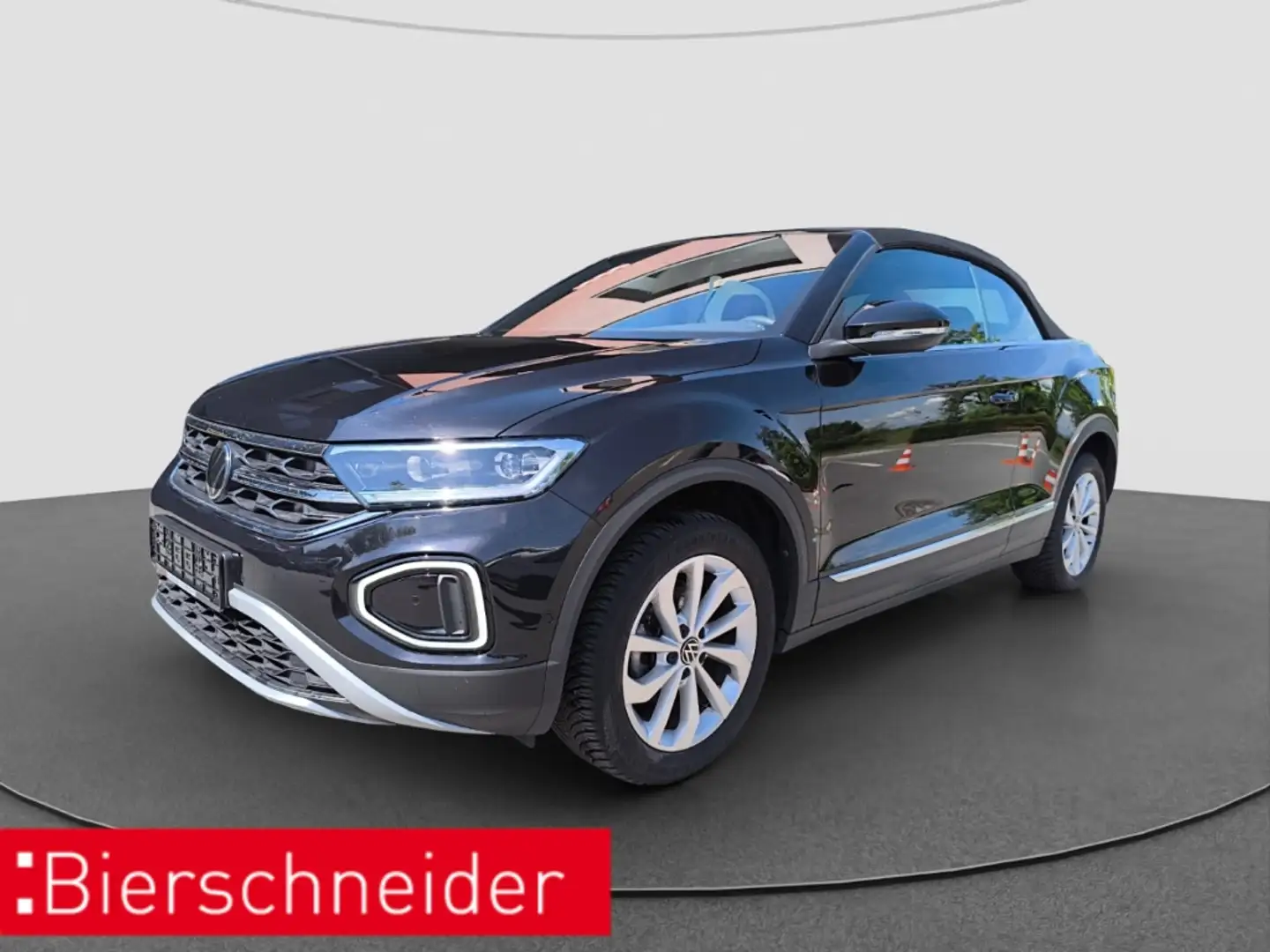 Volkswagen T-Roc Cabriolet 1.0 TSI Style VOLL LED RFK ACC SITZHEIZU Schwarz - 1