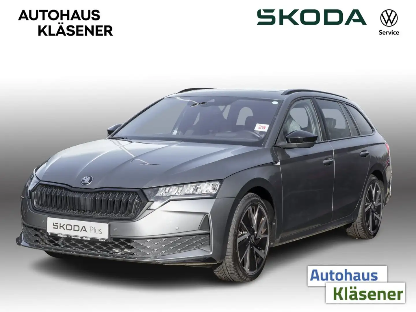 Skoda Octavia Ovtavia Combi Sportline 2.0 TDI DSG HUD PANO LED Grau - 2