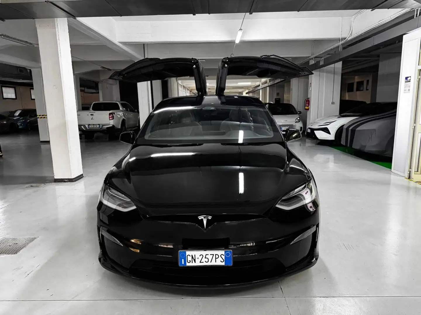 Tesla Model X Long Range AWD 6 posti FSD Fekete - 2