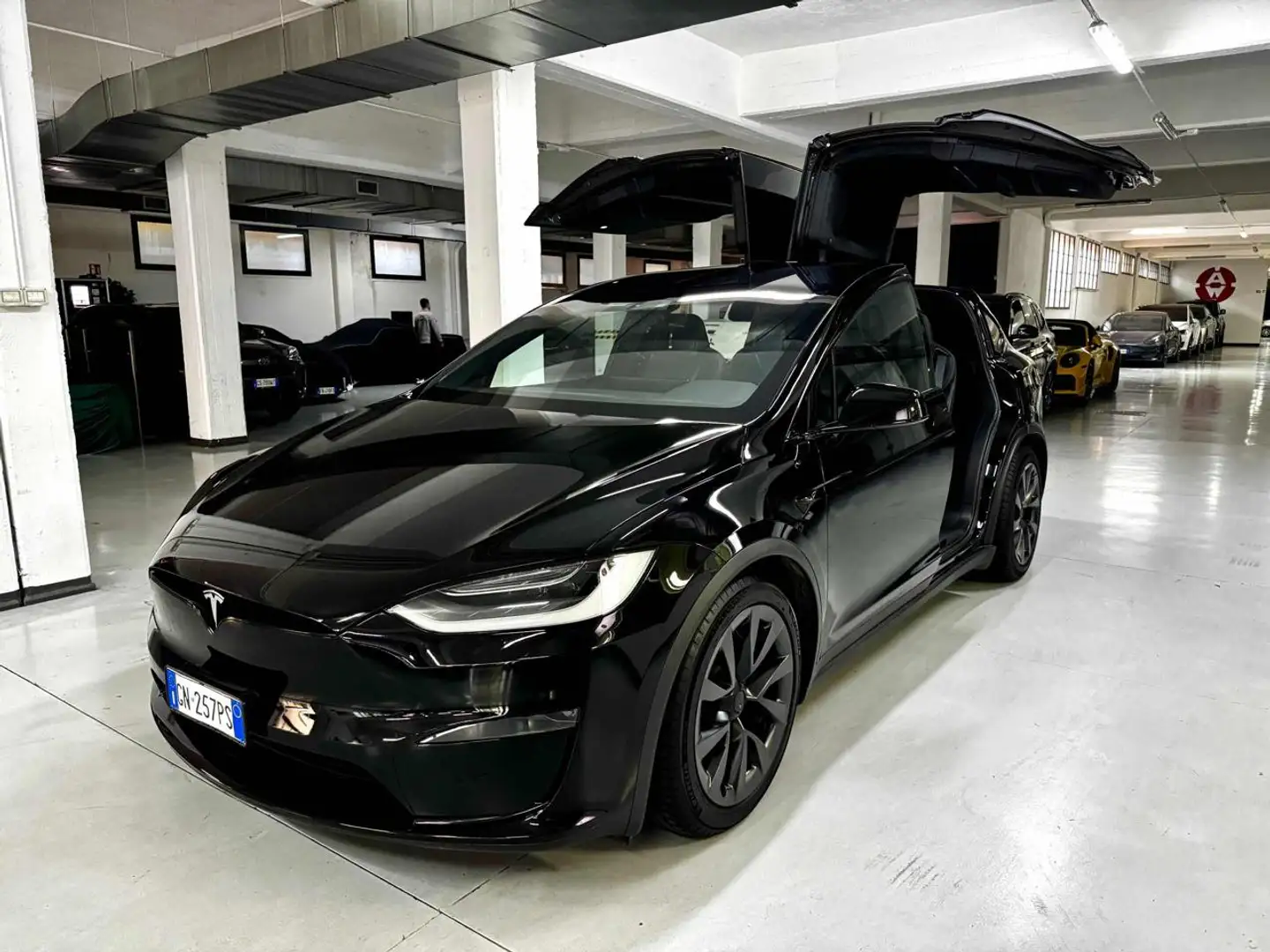 Tesla Model X Long Range AWD 6 posti FSD Fekete - 1