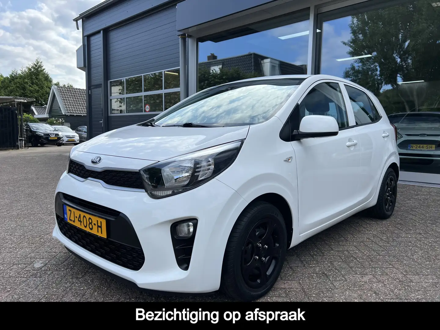 Kia Picanto 1.0 CVVT EconomyPlusLine Bluetooth, Airco Blanc - 1