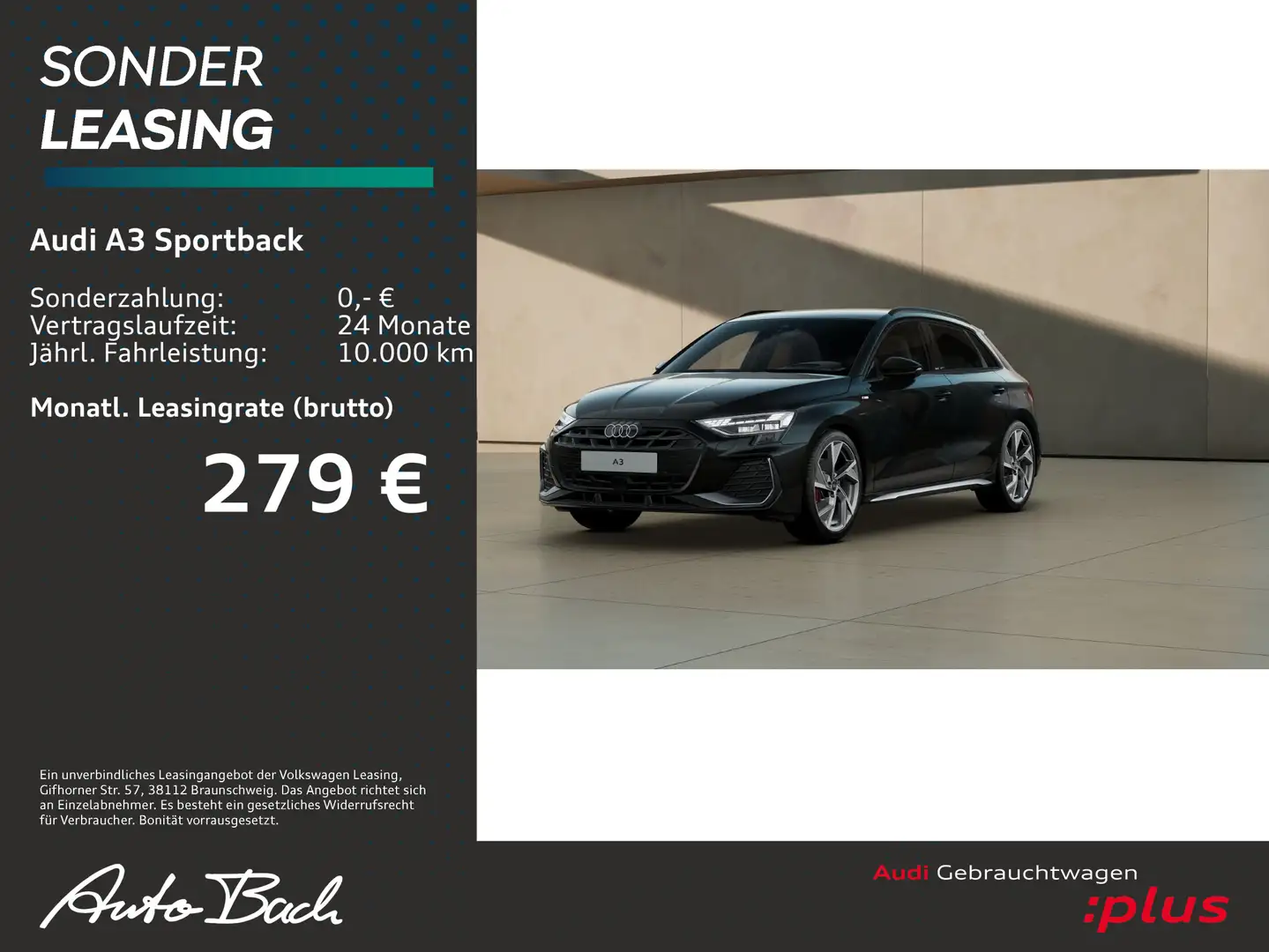 Audi A3 S line 35TFSI Navi LED SONOS HUD AH Schwarz - 1