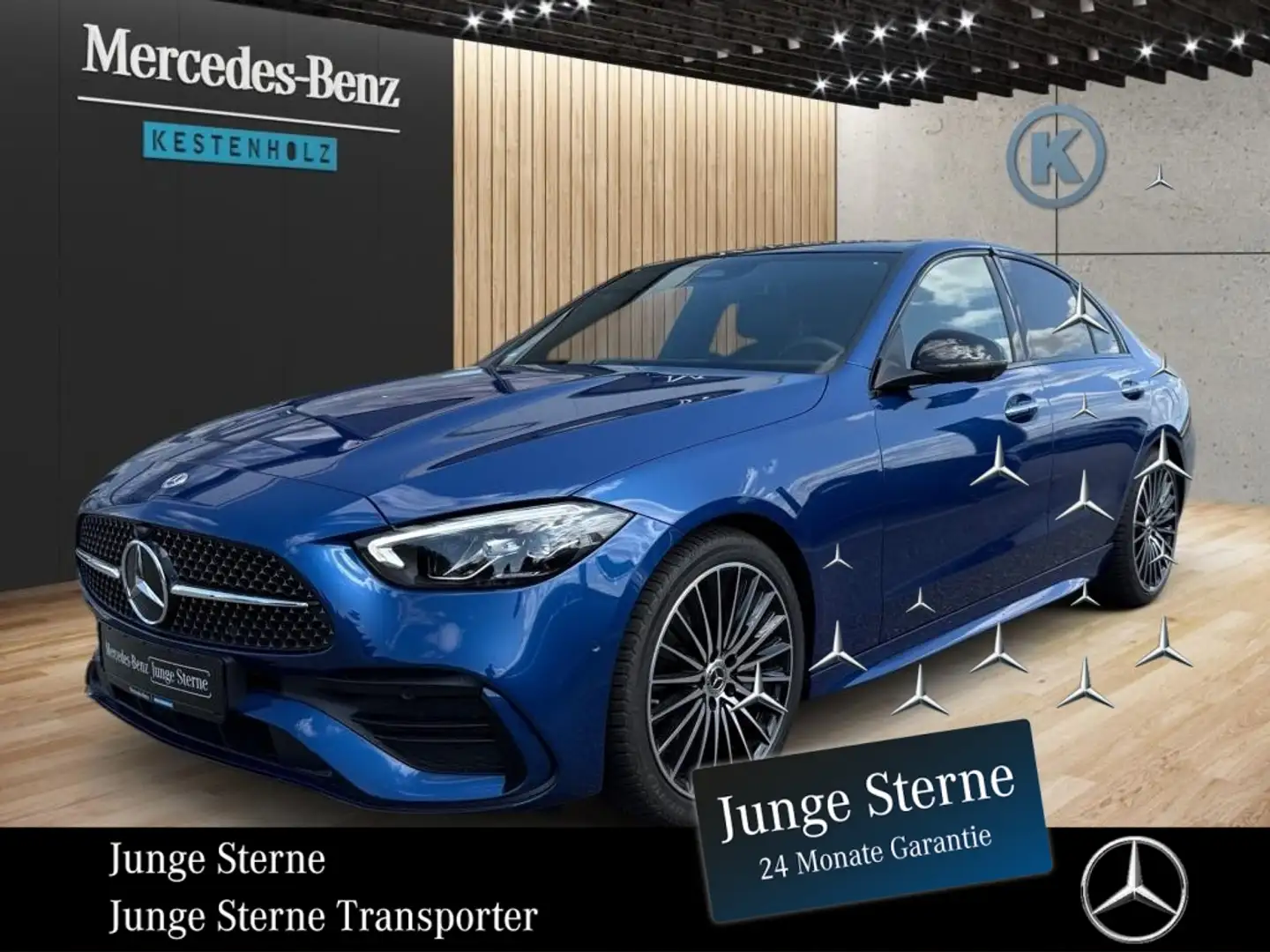 Mercedes-Benz C 300 *AMG*NIGHT*AHK*MEMO*PANO*360°KAMERA* Blu/Azzurro - 1