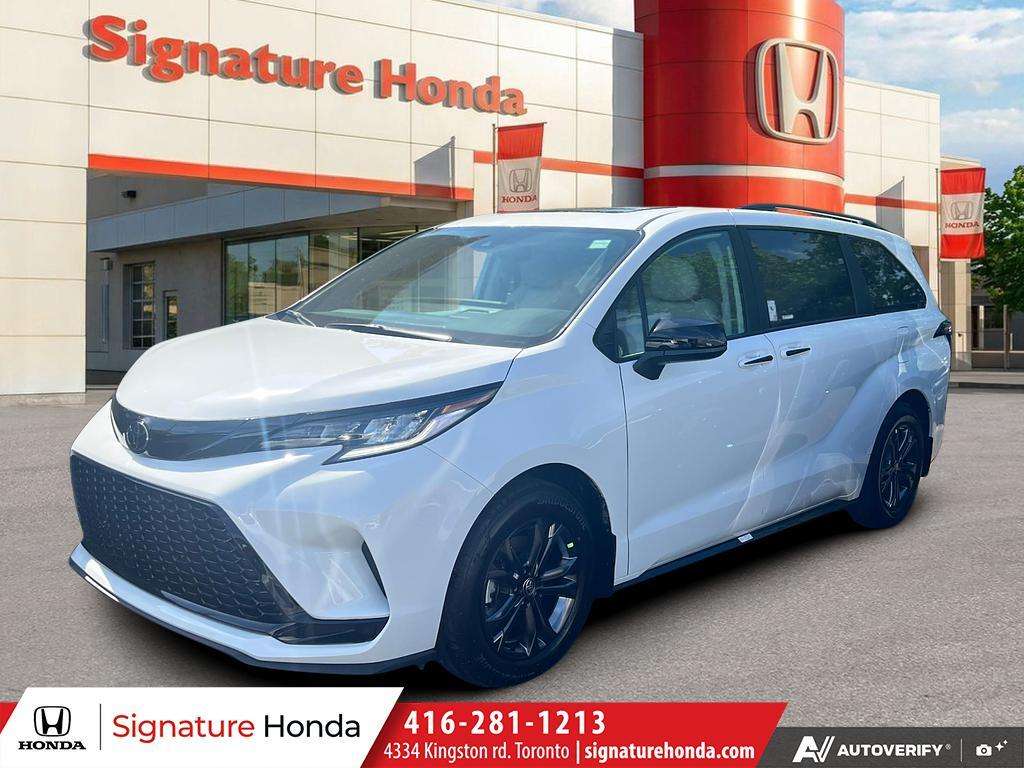 White 2026 Toyota Sienna Minivan Continuously Variable Transmission