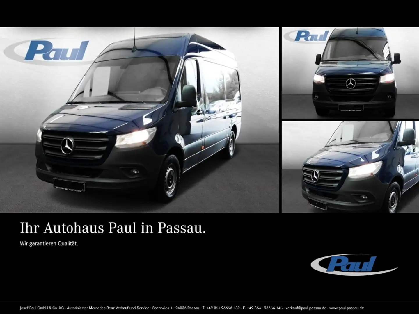 Mercedes-Benz Sprinter 316 KA L2 360°+AHK3,5+Klima+Navi+PTS Blu/Azzurro - 1