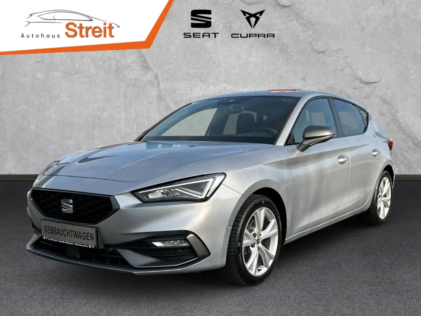 SEAT Leon FR 1.5 TSI ACT 96 KW (130 PS) 6-GANG SHZ Navi Digi Argento - 1