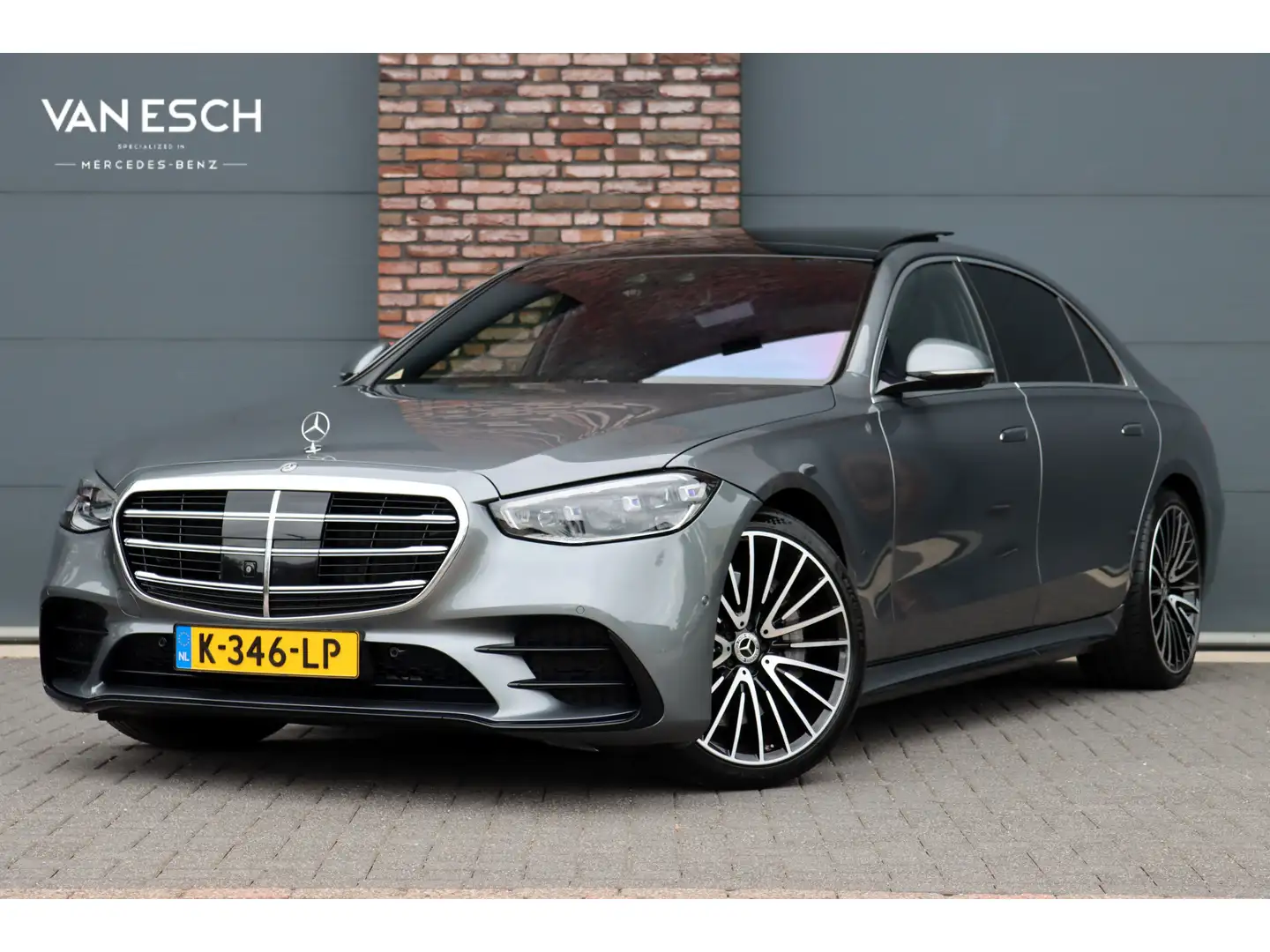 Mercedes-Benz S 500 4MATIC Lang AMG Line Aut9 | Airmatic | Achterasbes Grijs - 1