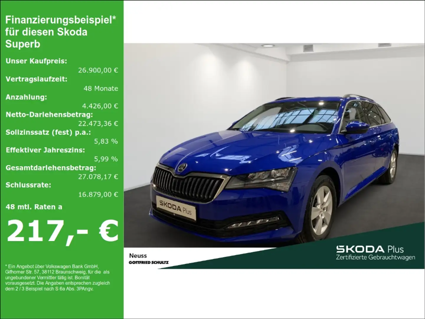 Skoda Superb Combi AMBITION TSI DSG NAVI SITZHEIZUNG EINPARKHIL Blauw - 1