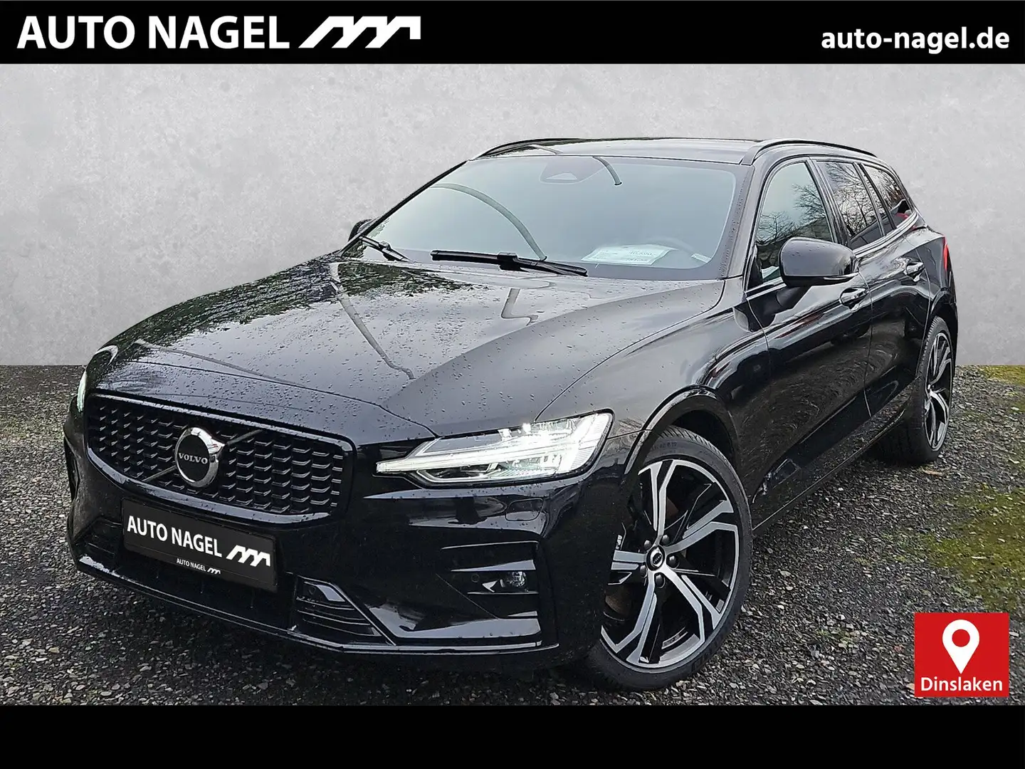 Volvo V60 B4 Diesel Plus Dark AHK LichtPaket Frontscheiben Schwarz - 1