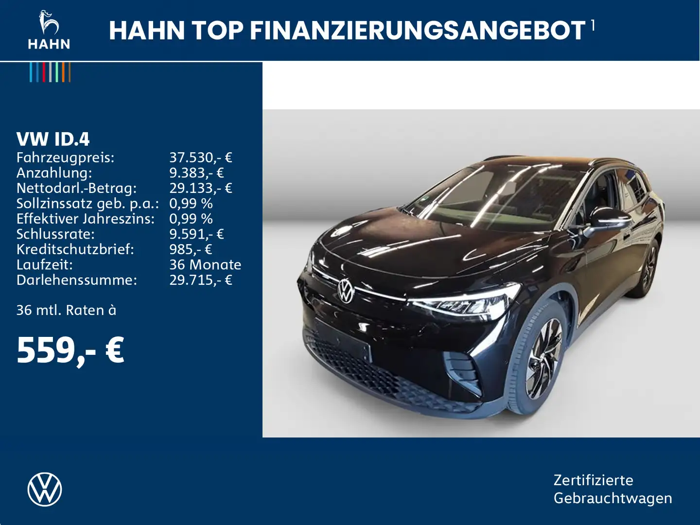 Volkswagen ID.4 Pro Move LED Wärmepumpe Navi CAM Sitzh APP Schwarz - 2