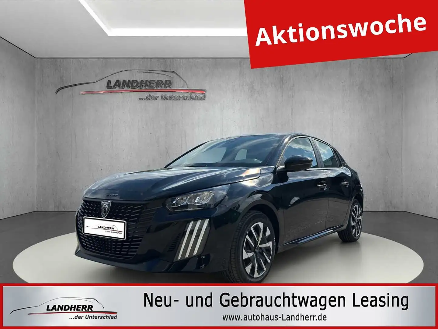 Peugeot 208 Style // LED/PDC/Spurhalteassistent Schwarz - 1